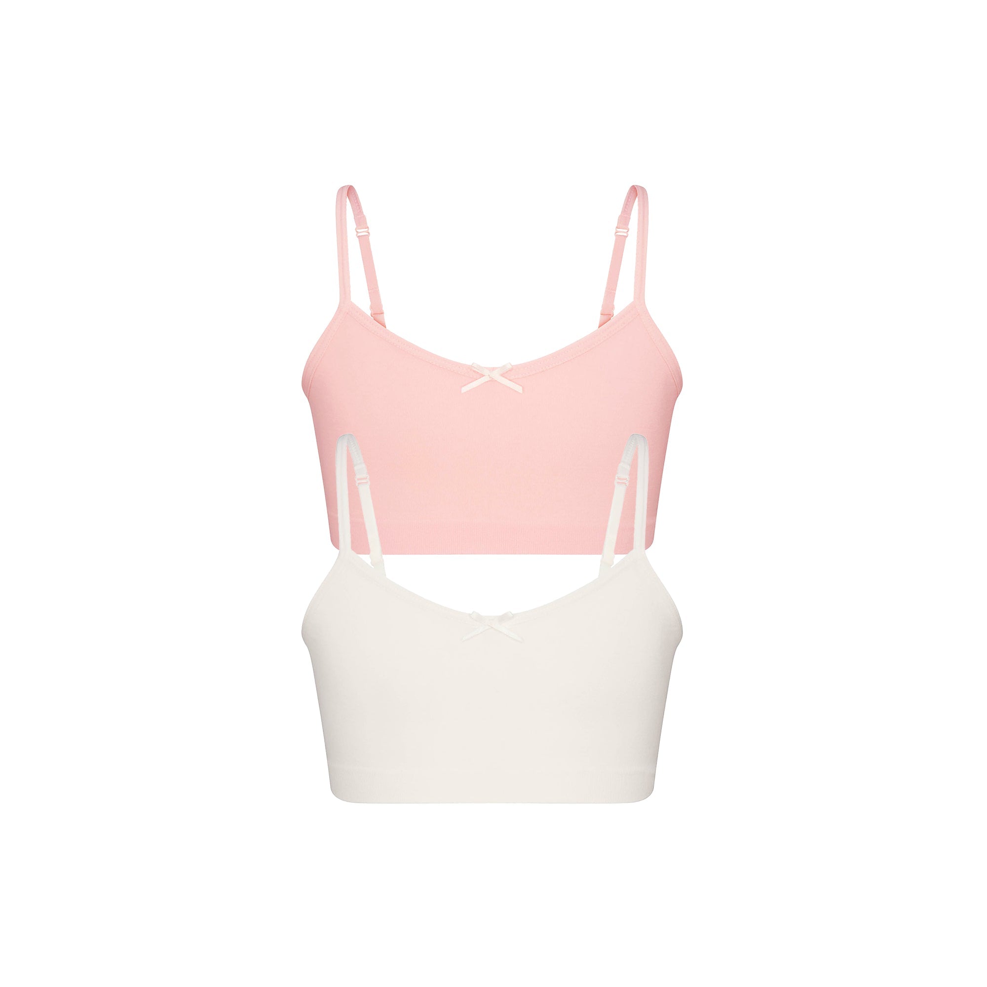 SKIMS COTTON SEAMLESS JUNIORS BRALETTE 2-PACK | MARBLE AND BALLET - Sneaker Türkiye