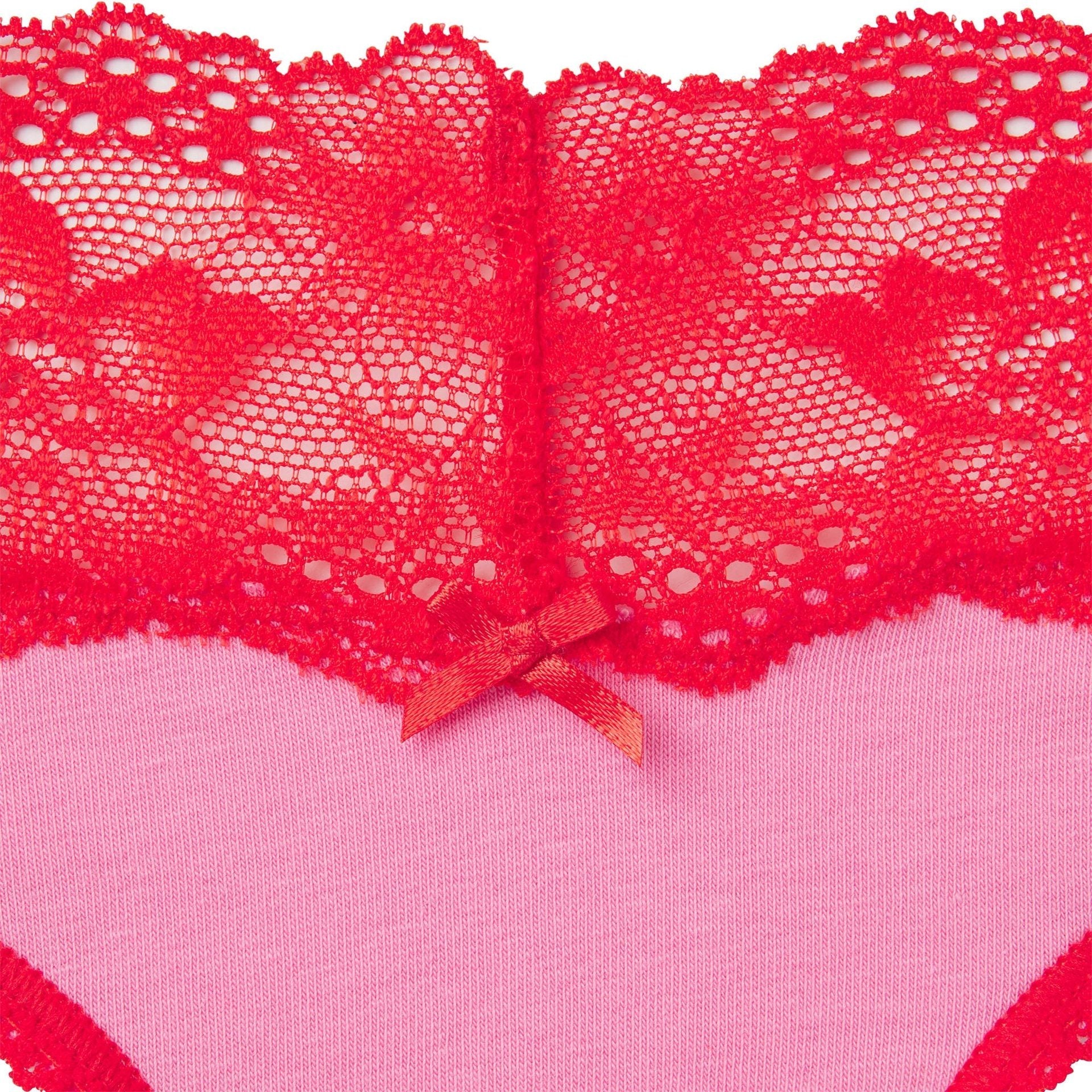 SKIMS LIGHTWEIGHT COTTON WIDE LACE BRIEF | CARNATION CONTRAST - Sneaker Türkiye