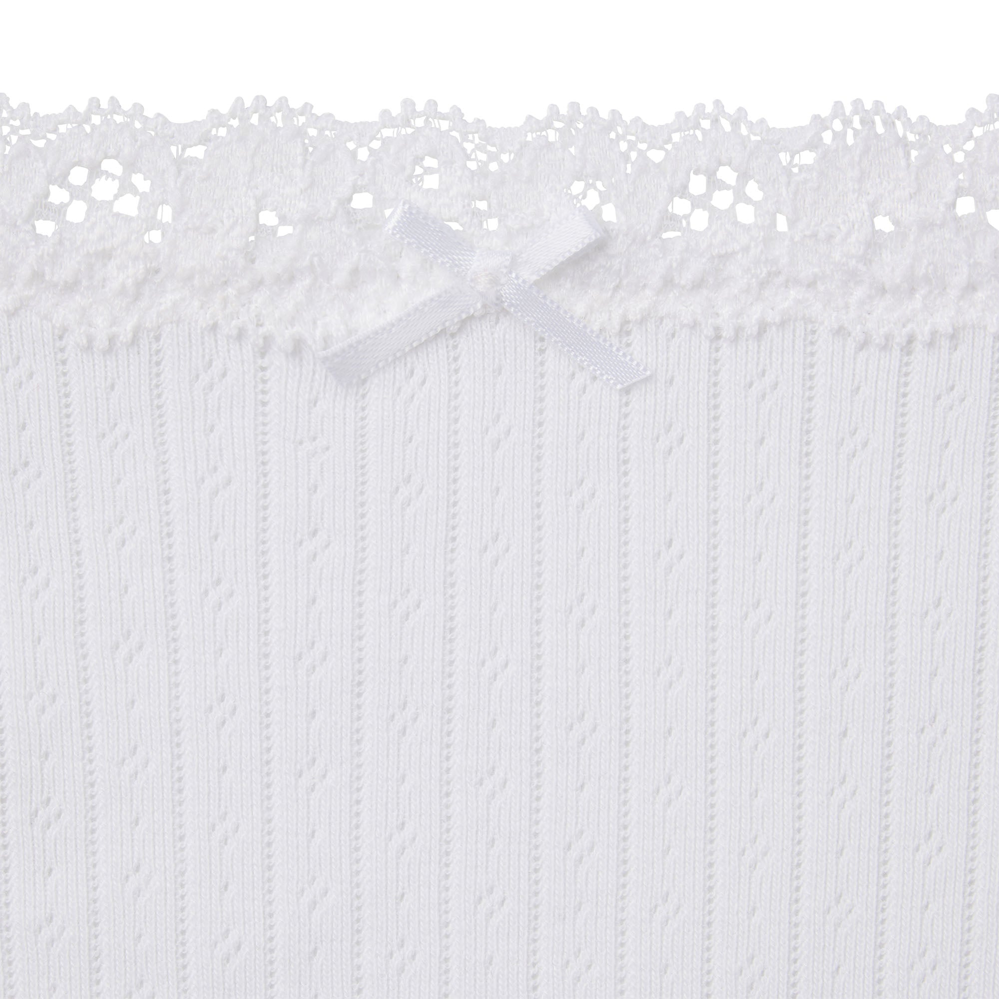 SKIMS LIGHTWEIGHT COTTON POINTELLE LACE STRING THONG | SNOW - Sneaker Türkiye
