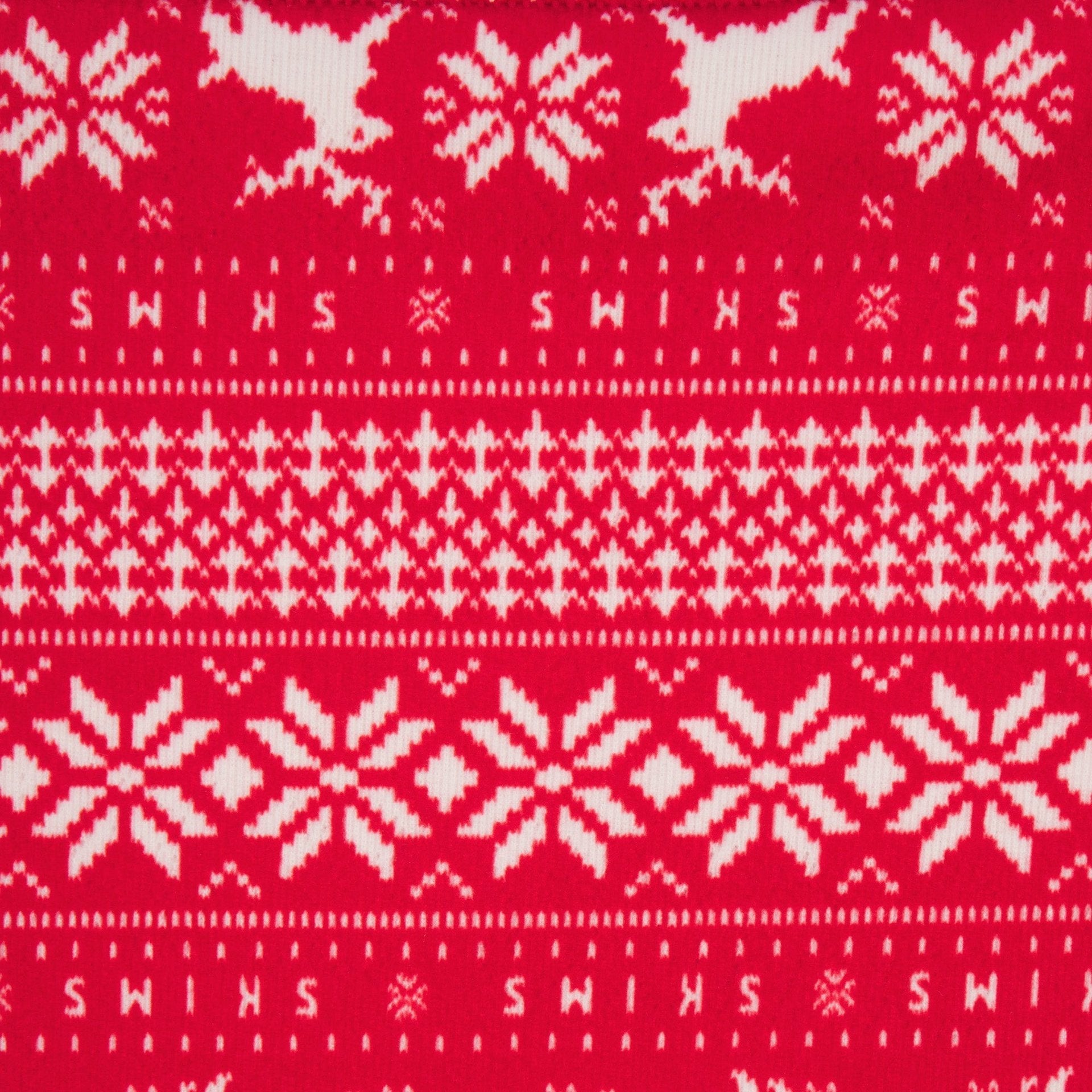 SKIMS LOGO PLUSH POINTELLE LONG SLEEVE HENLEY | RED DEER FAIR ISLE - Sneaker Türkiye