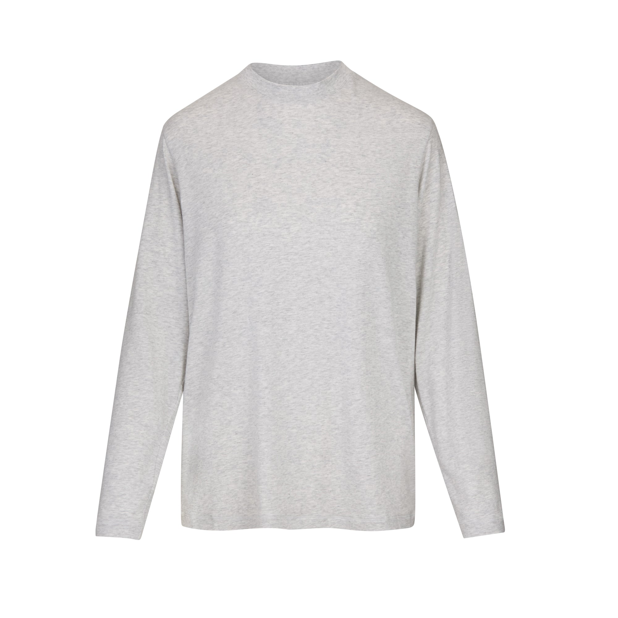 SKIMS BOYFRIEND LONG SLEEVE T-SHIRT | LIGHT HEATHER GREY - Sneaker Türkiye