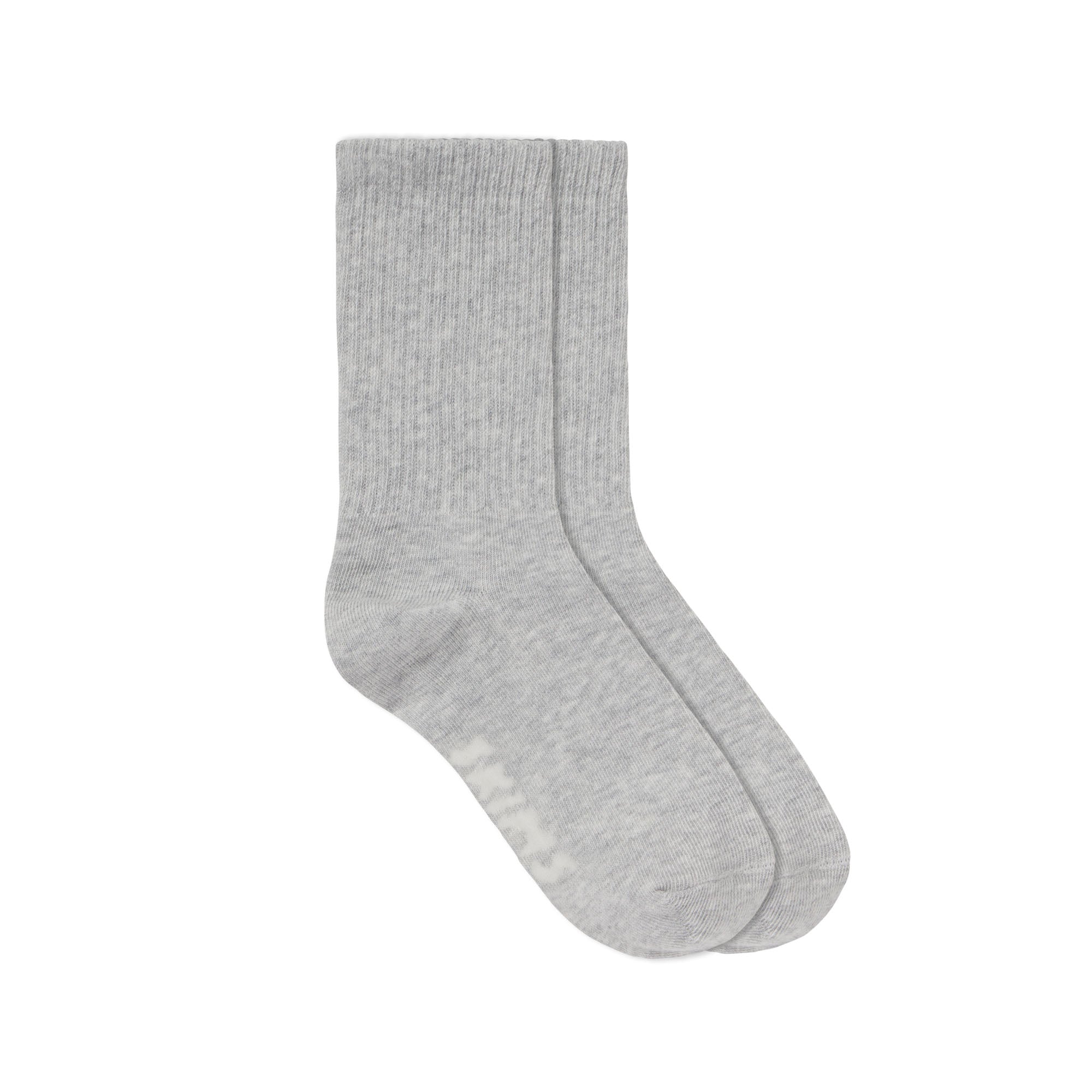 SKIMS RIBBED CREW SOCK | LIGHT HEATHER GREY - Sneaker Türkiye