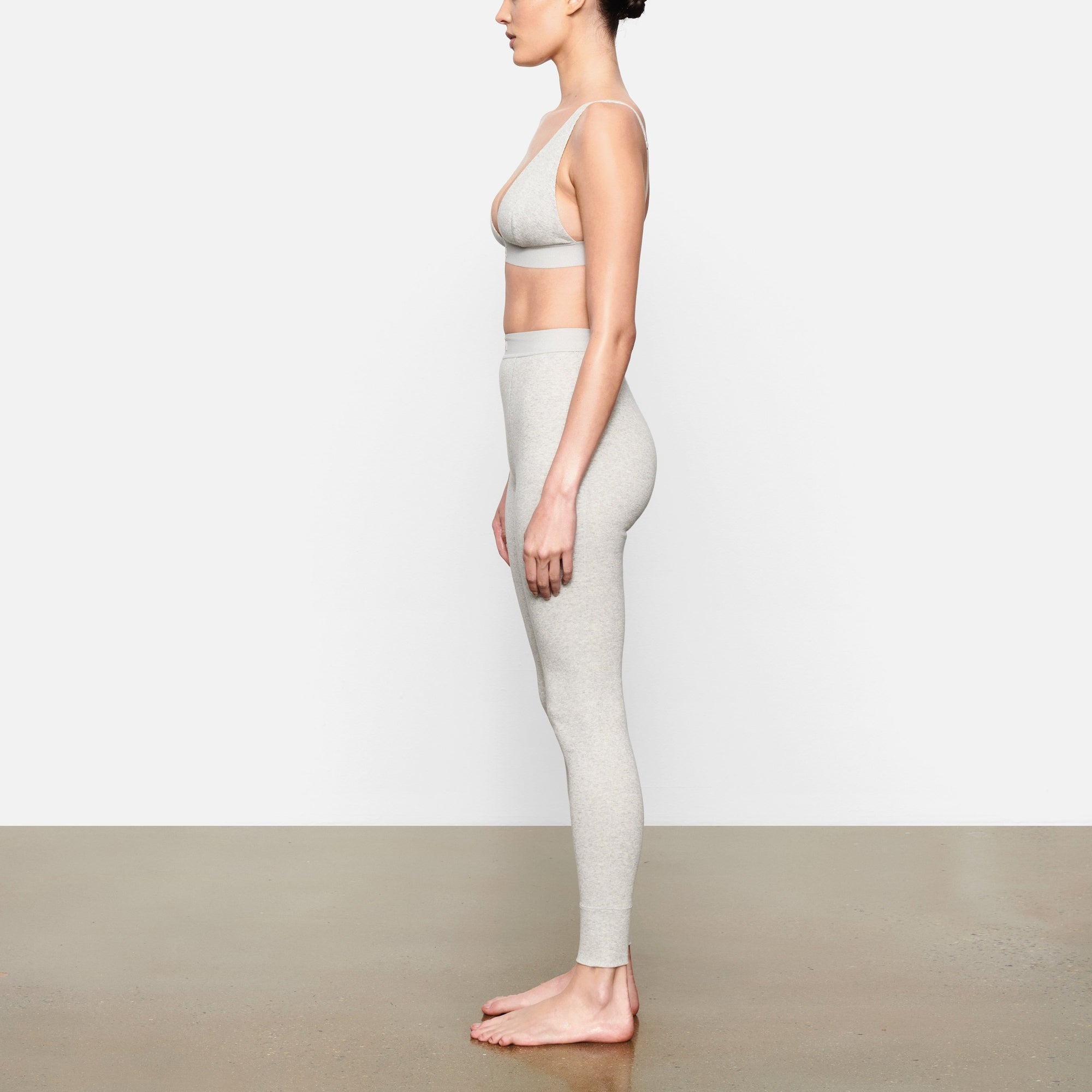 SKIMS COTTON RIB LEGGING | LIGHT HEATHER GREY - Sneaker Türkiye