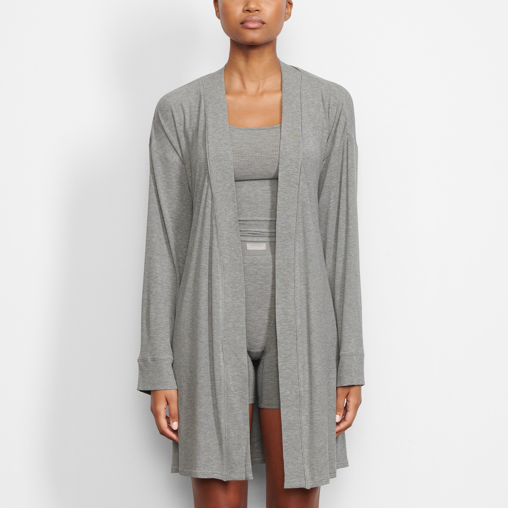 SKIMS SOFT LOUNGE ROBE | HEATHER GREY - Sneaker Türkiye