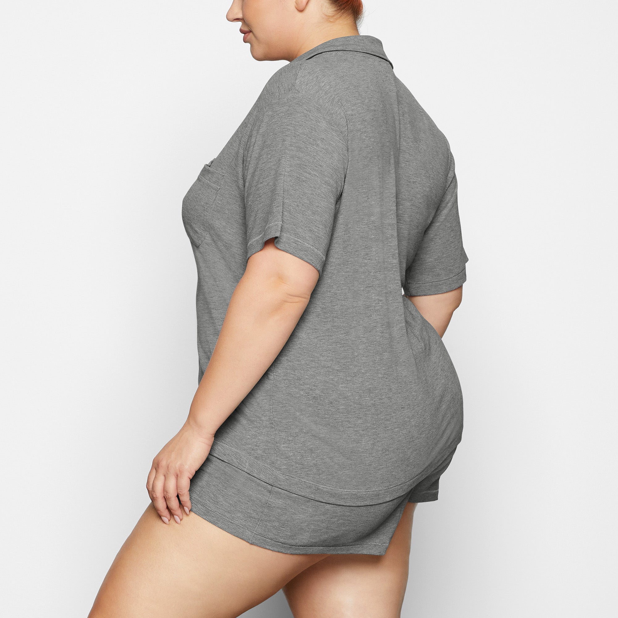 SKIMS SOFT LOUNGE SHORT SLEEP SET | HEATHER GREY - Sneaker Türkiye