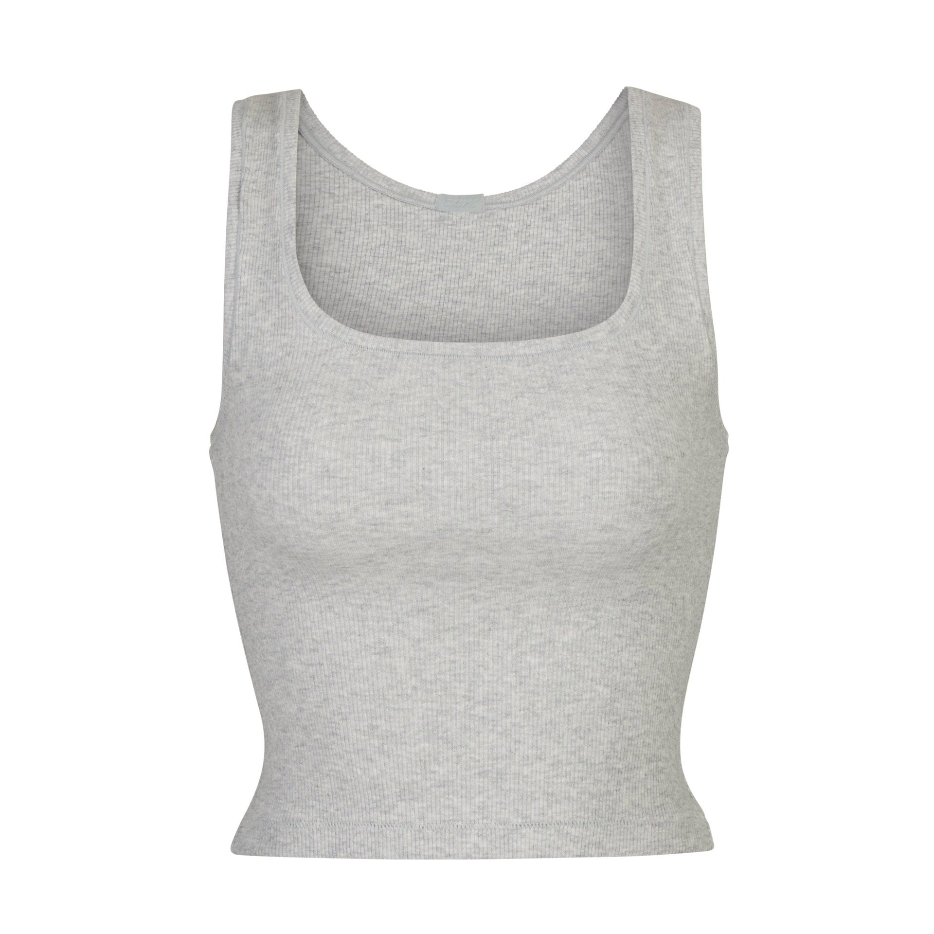 SKIMS COTTON RIB TANK | LIGHT HEATHER GREY - Sneaker Türkiye