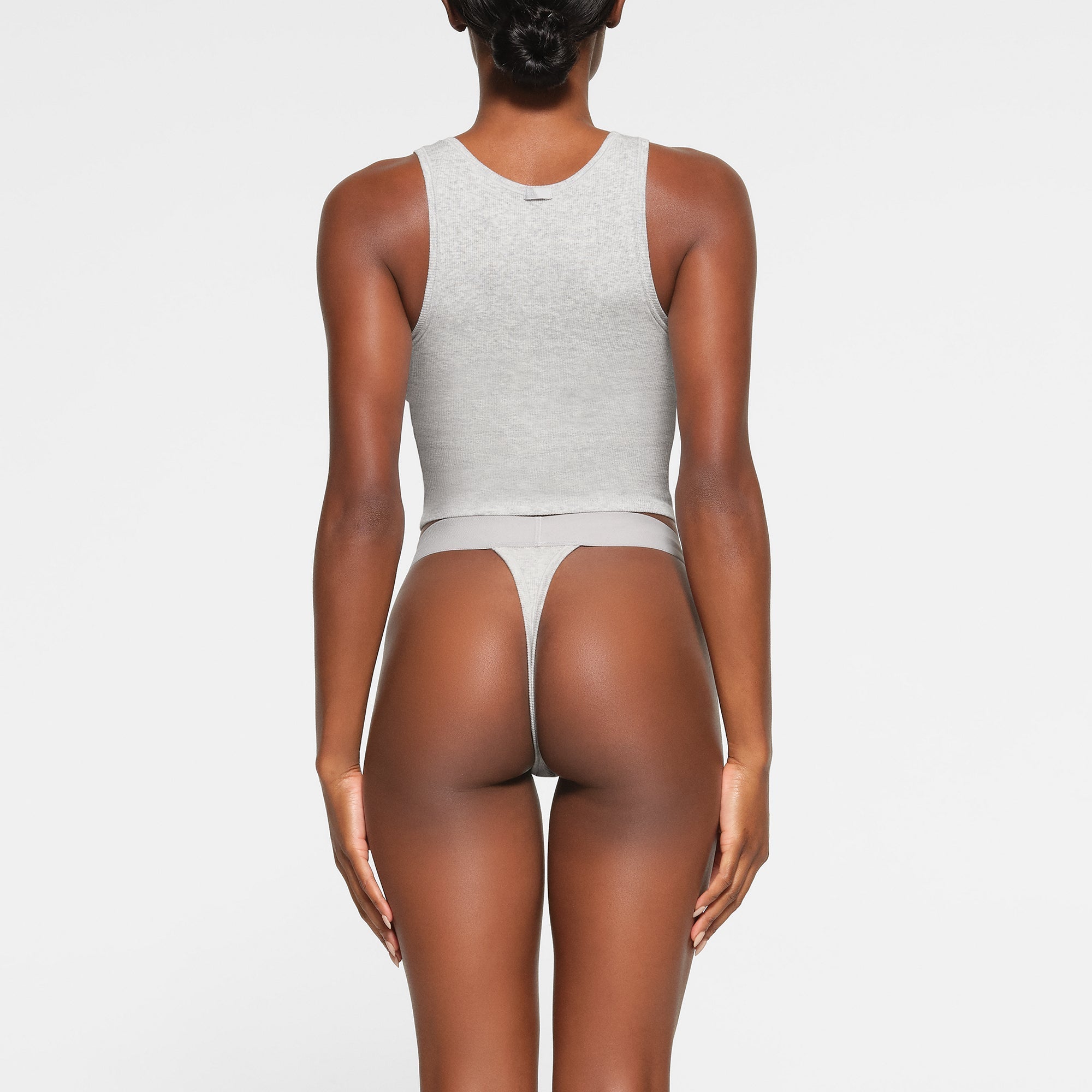 SKIMS COTTON RIB TANK | LIGHT HEATHER GREY - Sneaker Türkiye