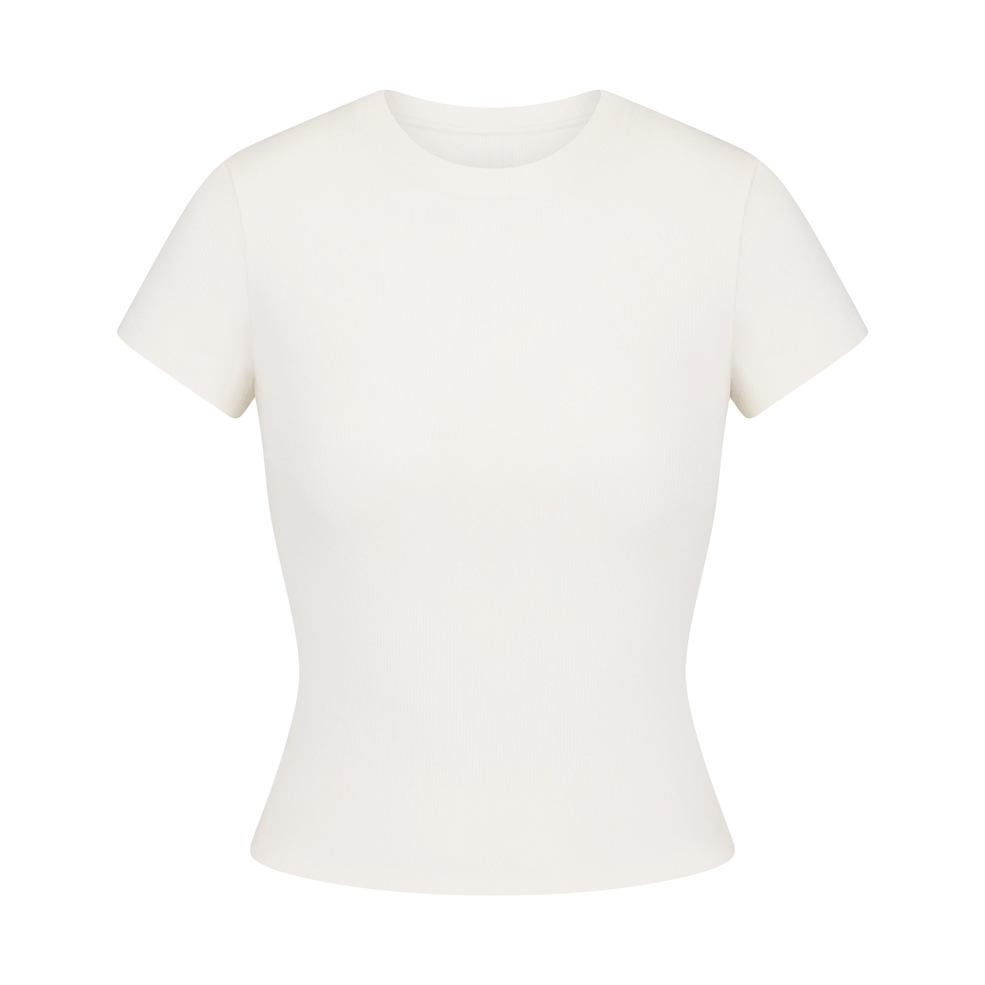 SKIMS COTTON RIB T-SHIRT | MARBLE - Sneaker Türkiye