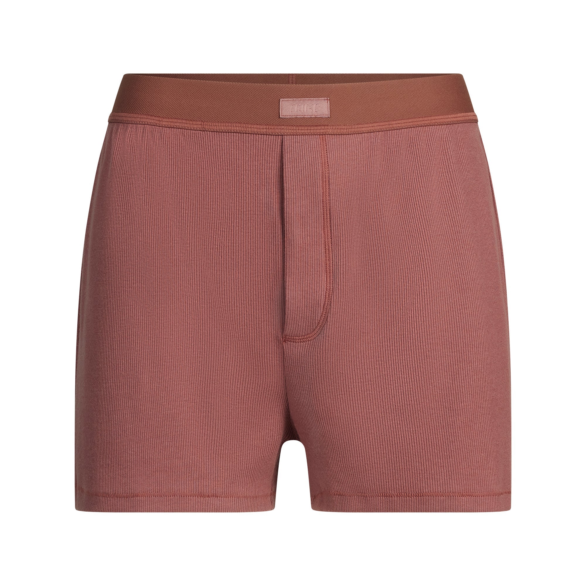 SKIMS COTTON RIB LOOSE BOXER | REDWOOD - Sneaker Türkiye