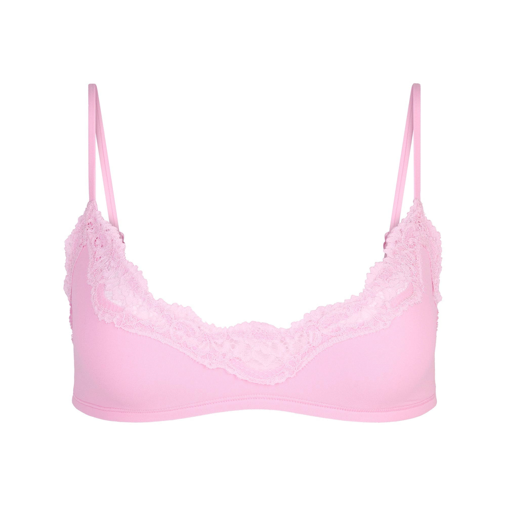 SKIMS FITS EVERYBODY LACE SCOOP BRALETTE | BUBBLE GUM TONAL - Sneaker Türkiye