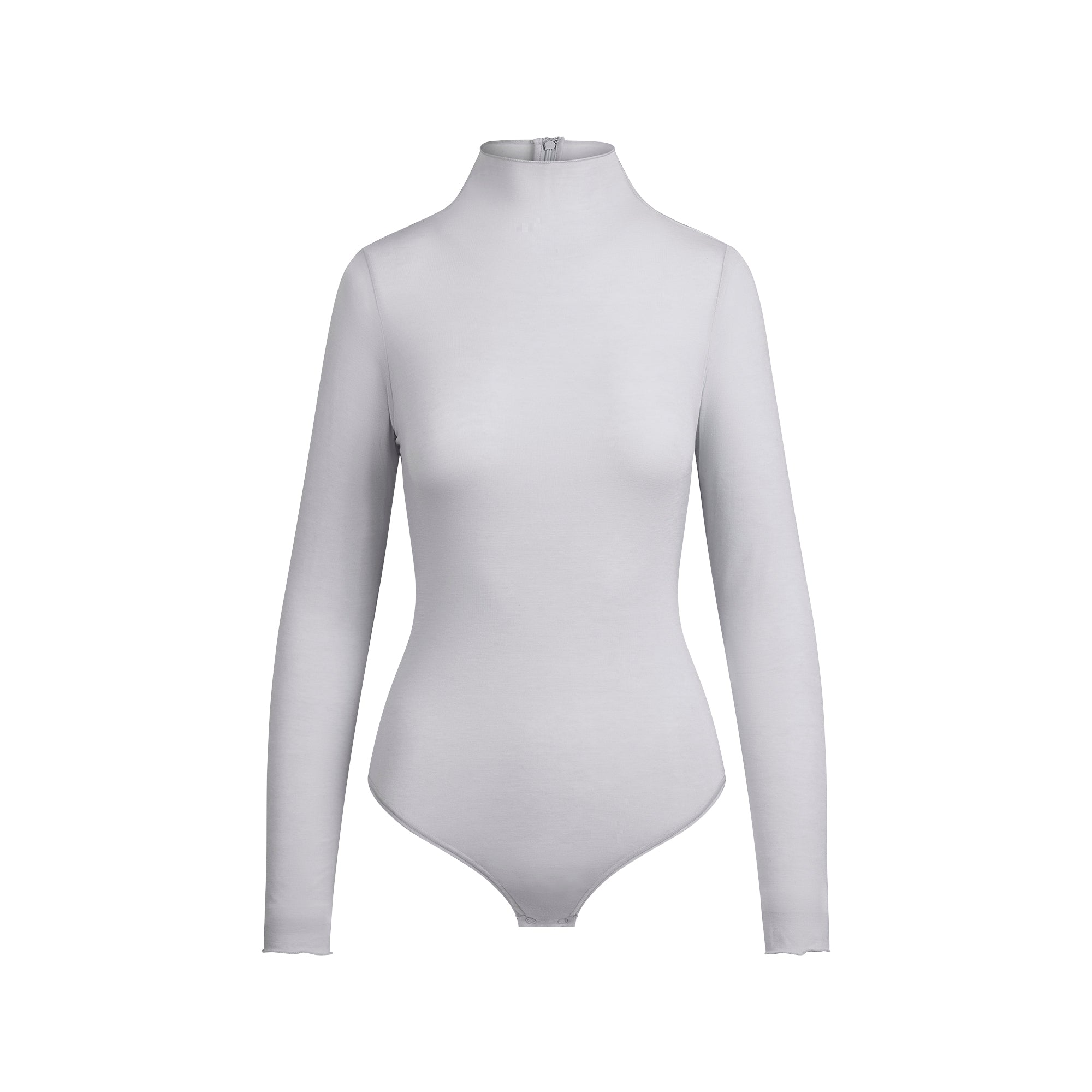 SKIMS SHEER MODAL LONG SLEEVE TURTLENECK BODYSUIT | MIST - Sneaker Türkiye