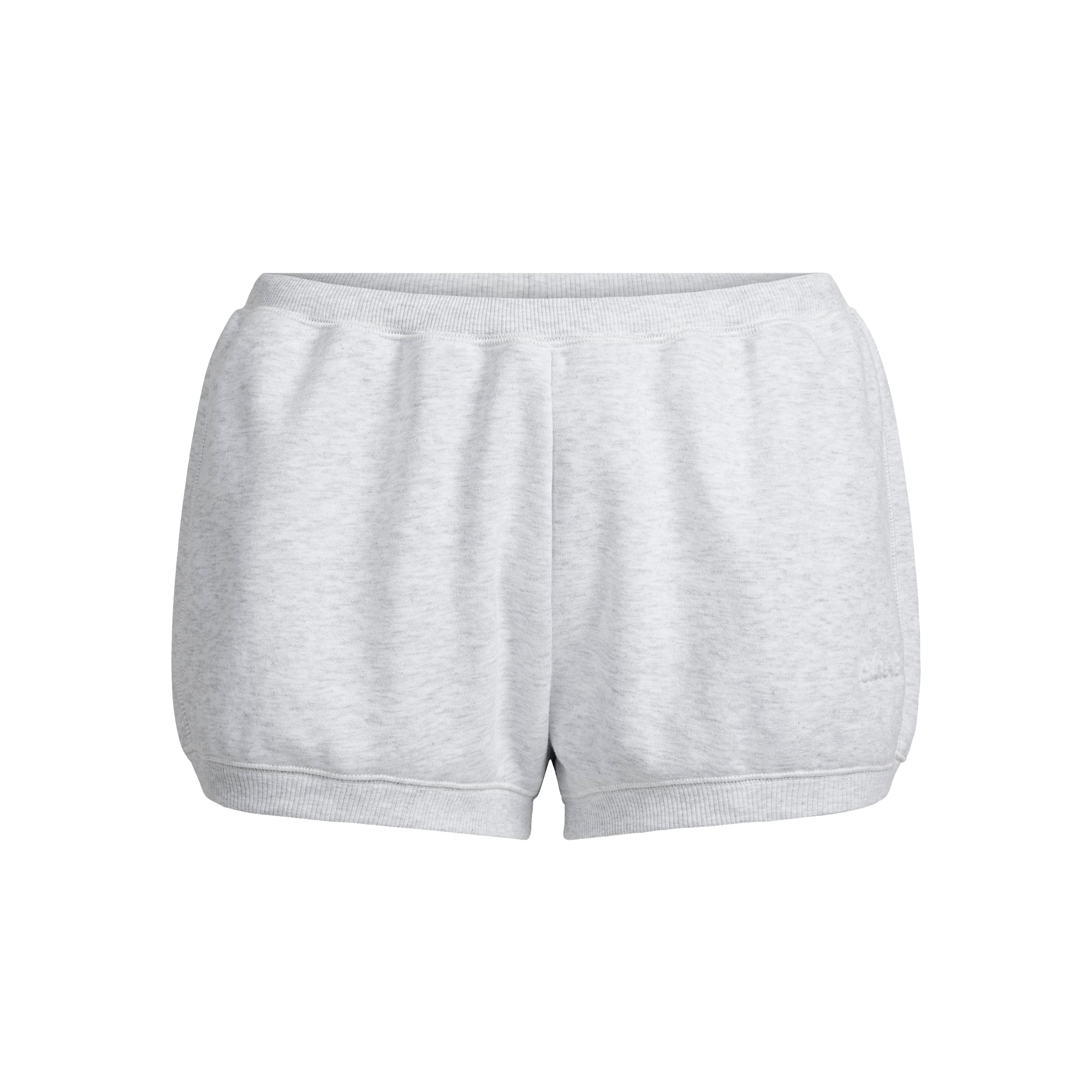 SKIMS COTTON FLEECE BUBBLE HEM SHORT | LIGHT HEATHER GREY - Sneaker Türkiye