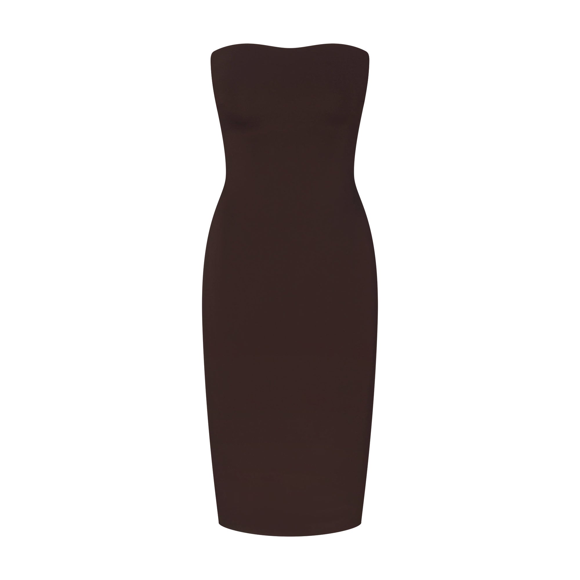 SKIMS THE ESSENTIAL COLLECTION STRAPLESS MIDI DRESS | ESPRESSO - Sneaker Türkiye