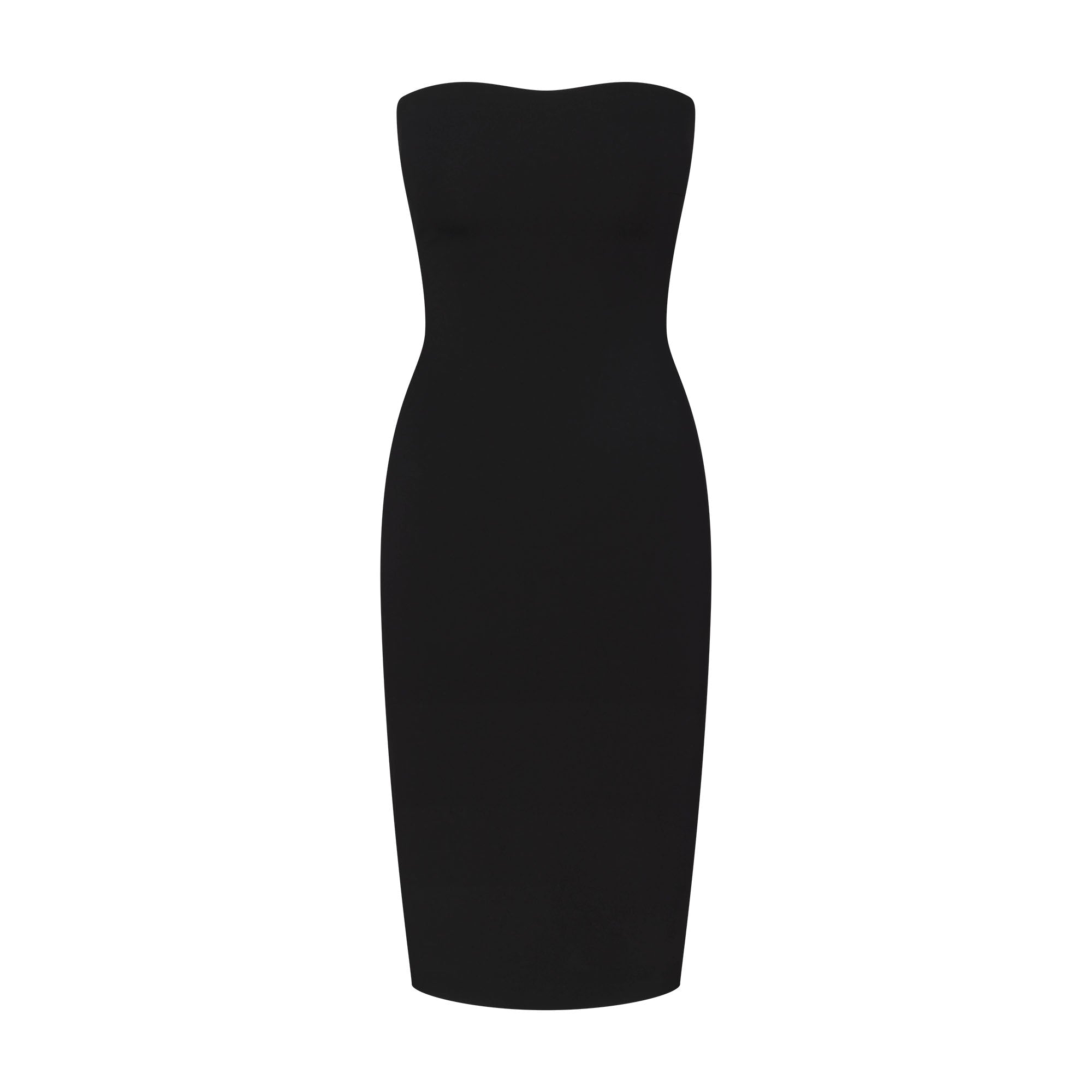 SKIMS THE ESSENTIAL COLLECTION STRAPLESS MIDI DRESS | OBSIDIAN - Sneaker Türkiye