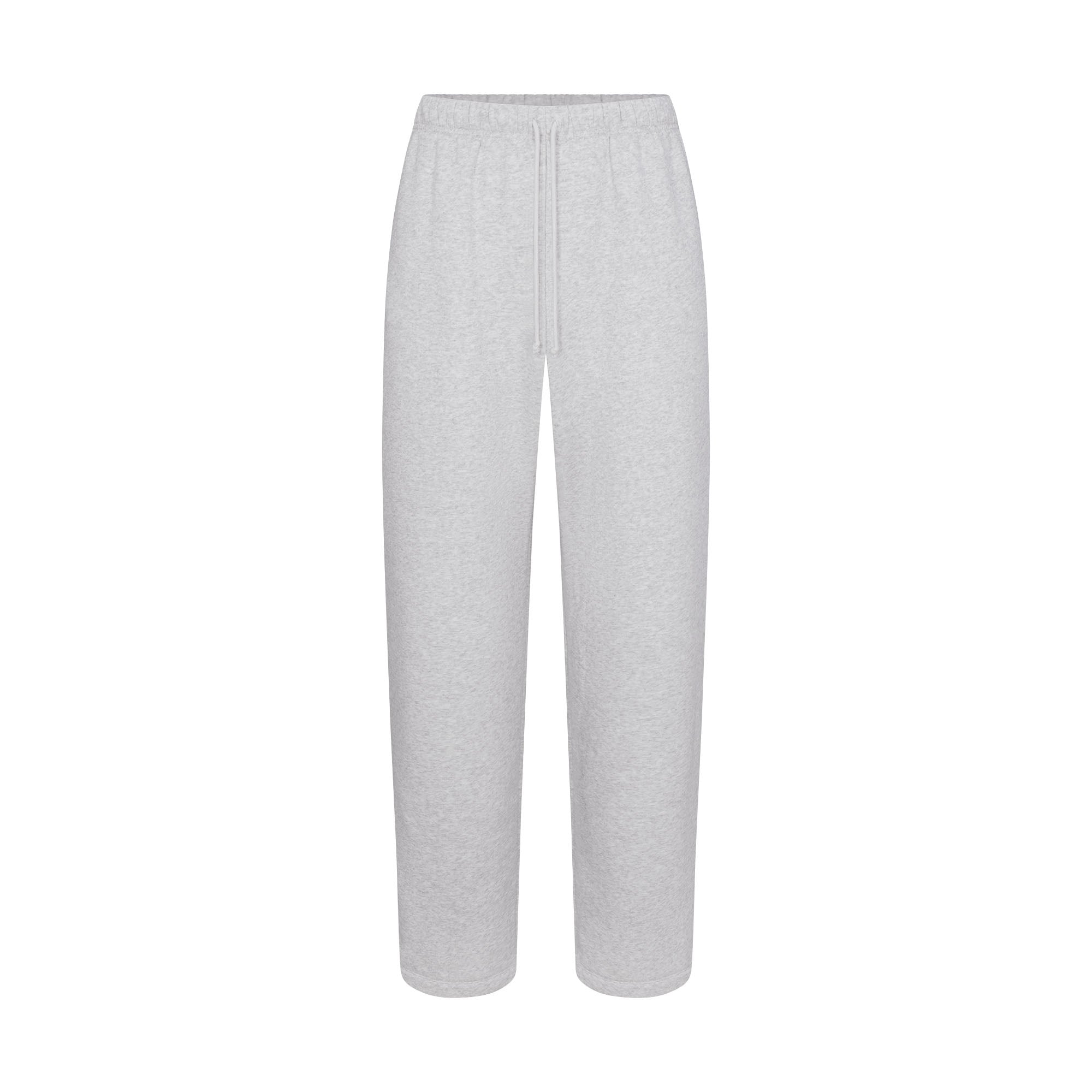 SKIMS FLEECE LOUNGE MENS CLASSIC STRAIGHT LEG PANT | LIGHT HEATHER GREY - Sneaker Türkiye