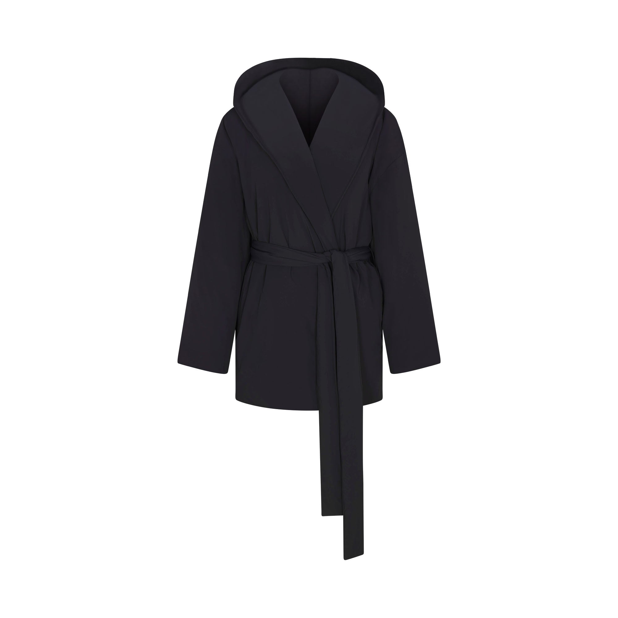 NikeSKIMS WOVEN NYLON WRAP COAT | OBSIDIAN - Sneaker Türkiye
