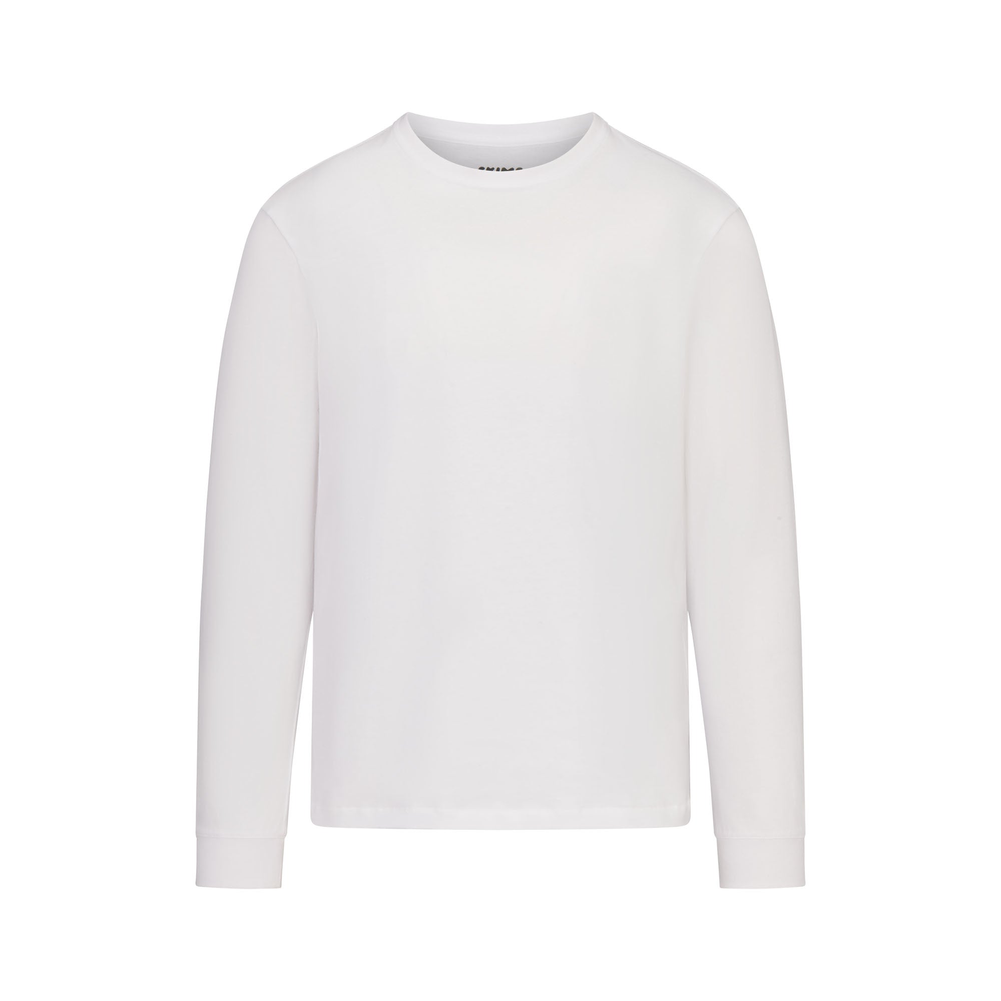 SKIMS COTTON MENS CLASSIC LONG SLEEVE T-SHIRT | CHALK - Sneaker Türkiye