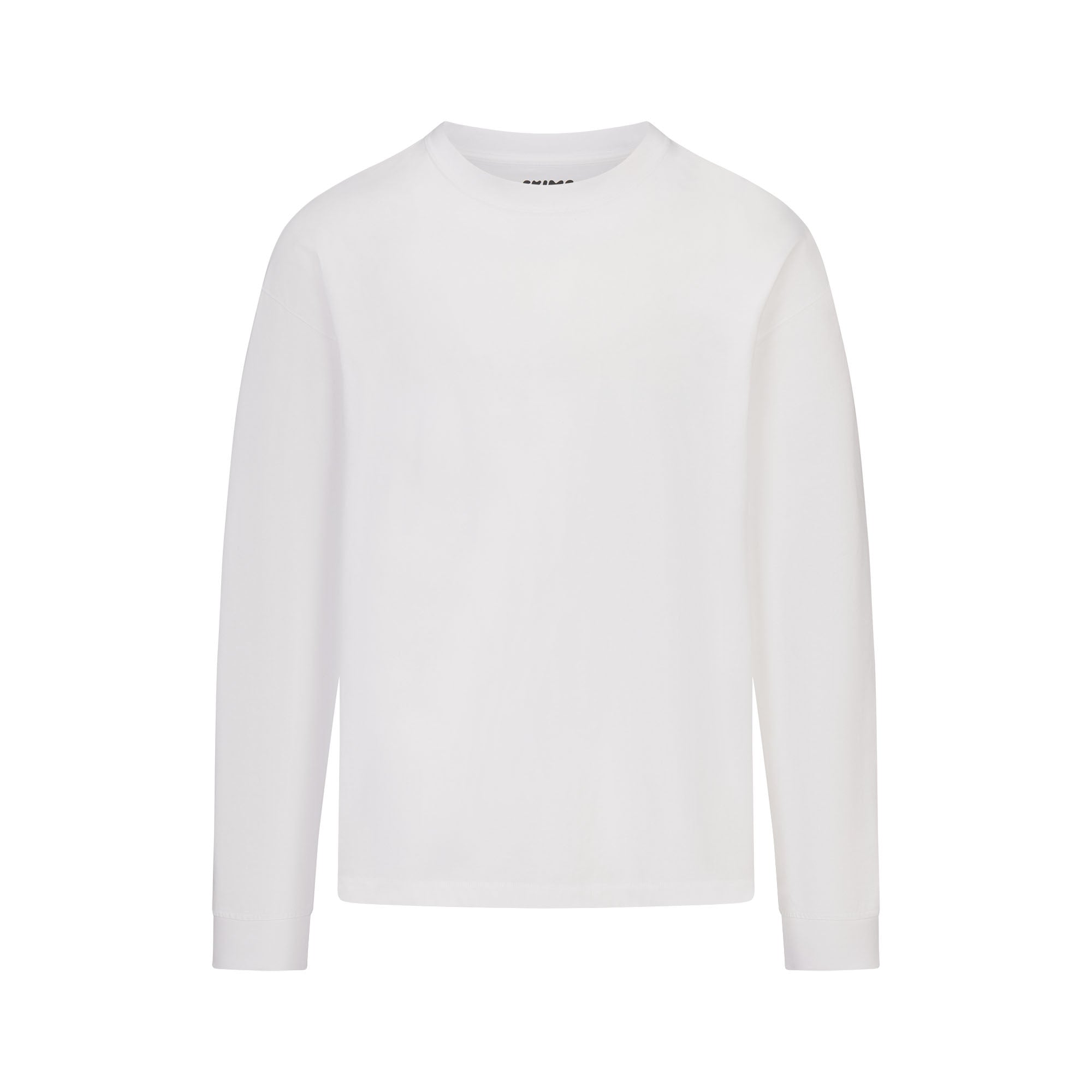 SKIMS HEAVYWEIGHT COTTON MENS RELAXED LONG SLEEVE T-SHIRT | CHALK - Sneaker Türkiye