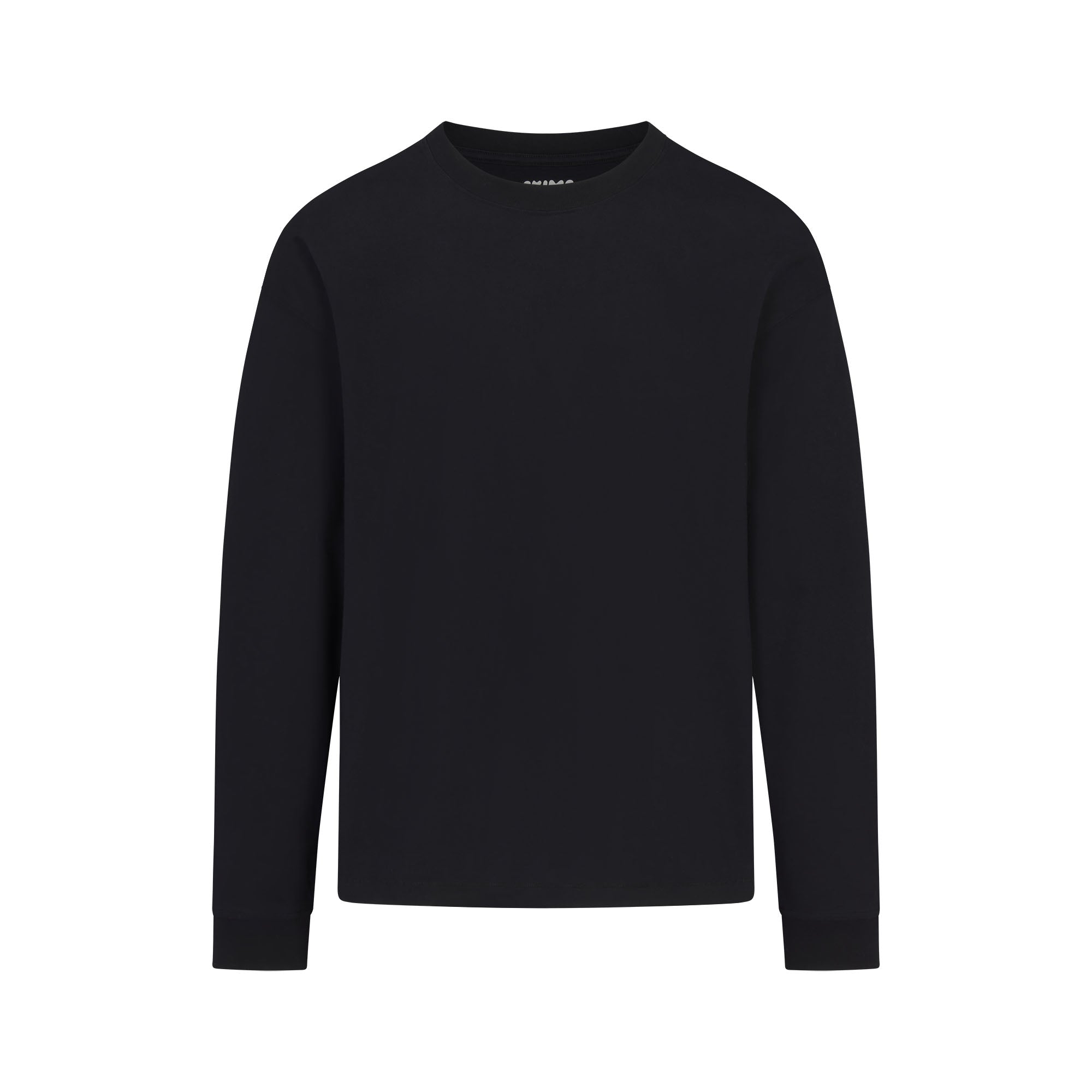 SKIMS HEAVYWEIGHT COTTON MENS RELAXED LONG SLEEVE T-SHIRT | OBSIDIAN - Sneaker Türkiye