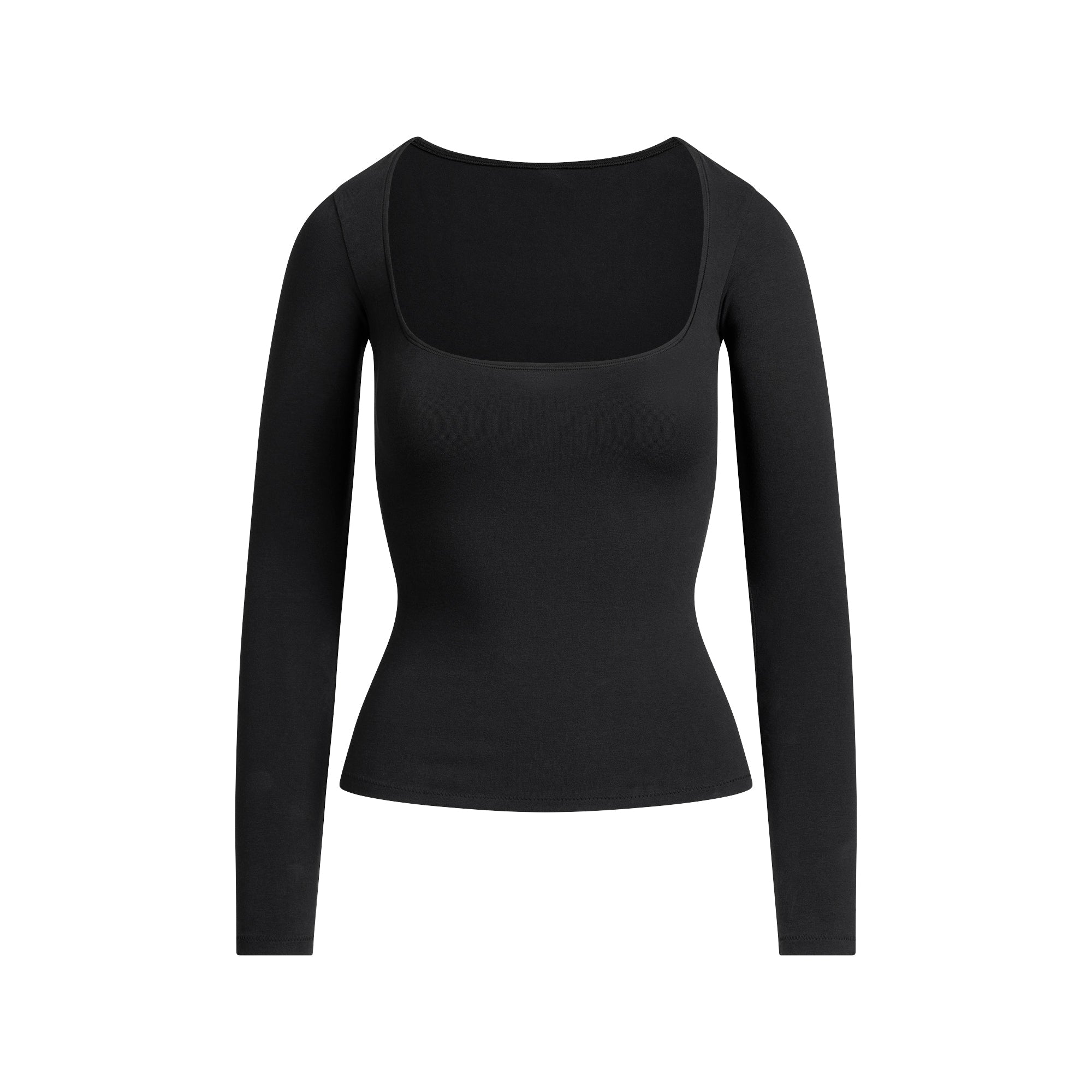 SKIMS COTTON JERSEY SCOOP NECK LONG SLEEVE TOP | SOOT - Sneaker Türkiye