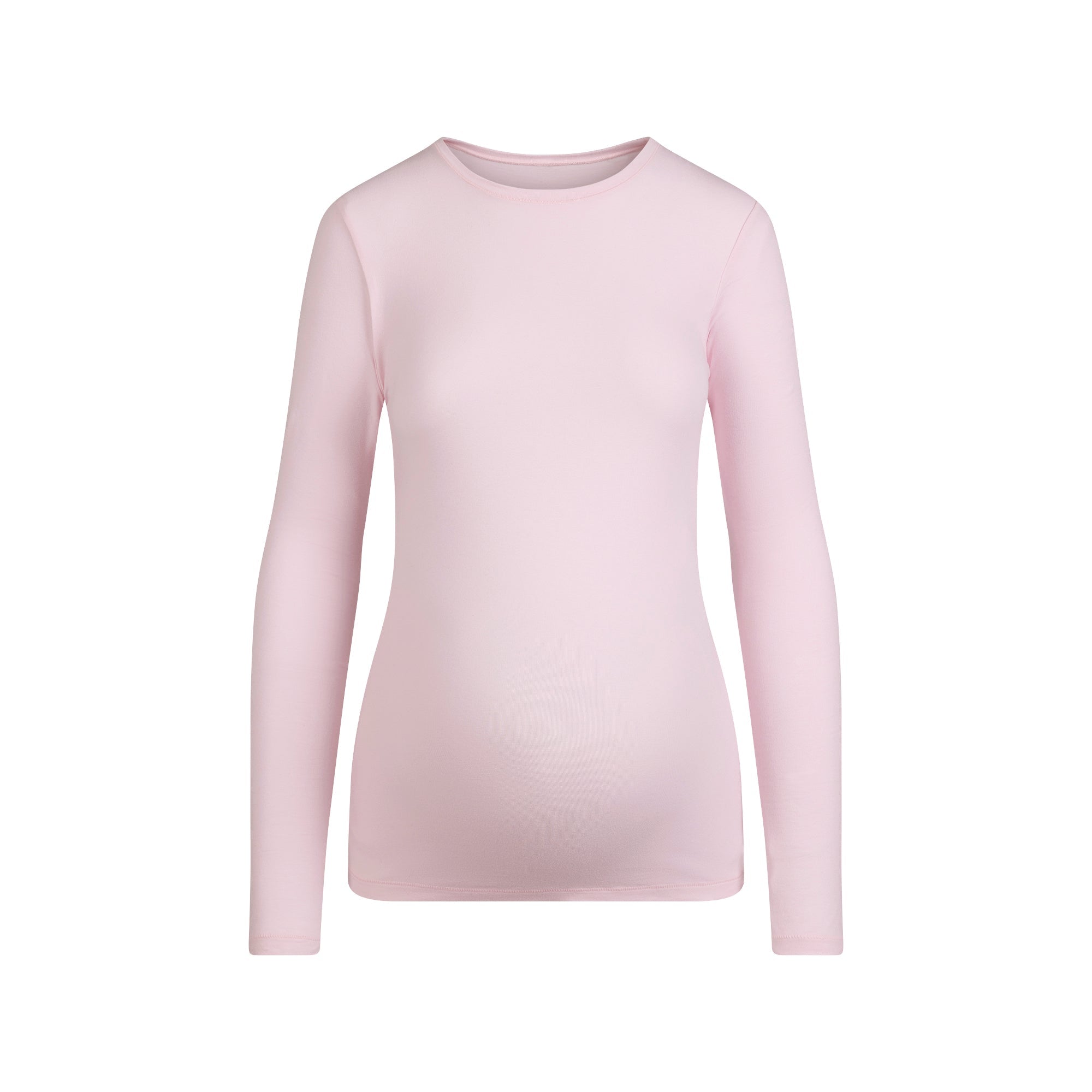 SKIMS COTTON JERSEY MATERNITY LONG SLEEVE T-SHIRT | CHERRY BLOSSOM - Sneaker Türkiye