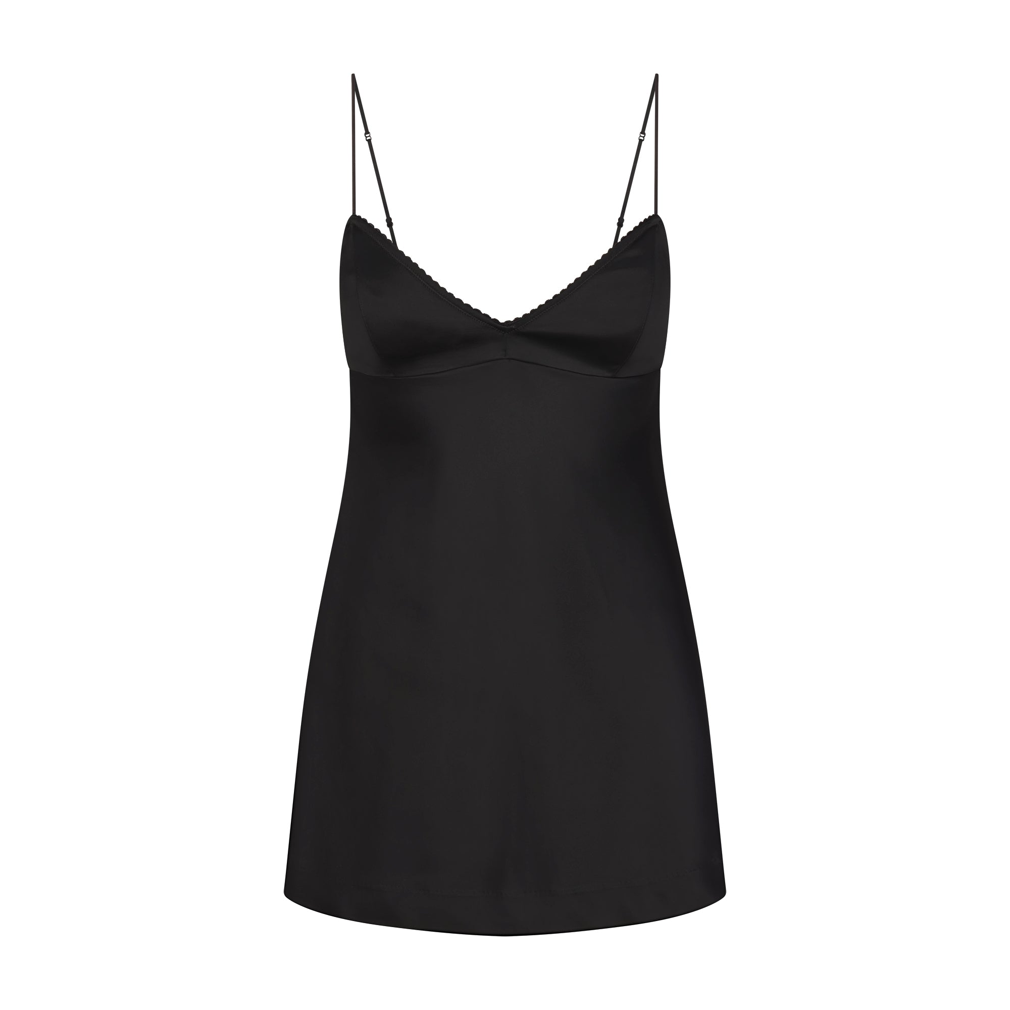 SKIMS SATIN MINI DRESS | OBSIDIAN - Sneaker Türkiye