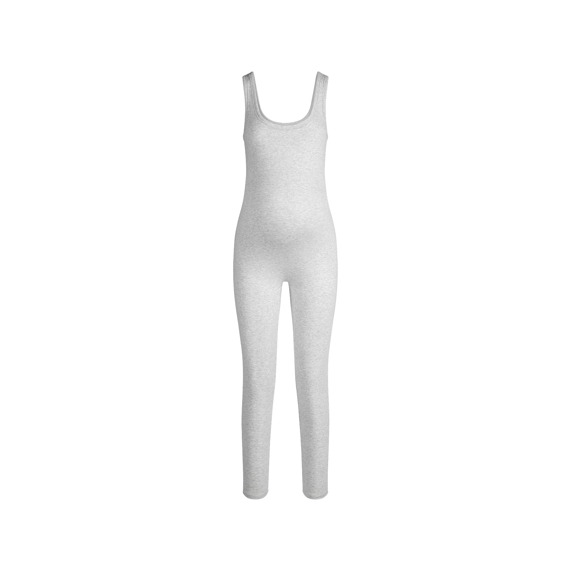 SKIMS COTTON JERSEY MATERNITY CATSUIT | LIGHT HEATHER GREY - Sneaker Türkiye
