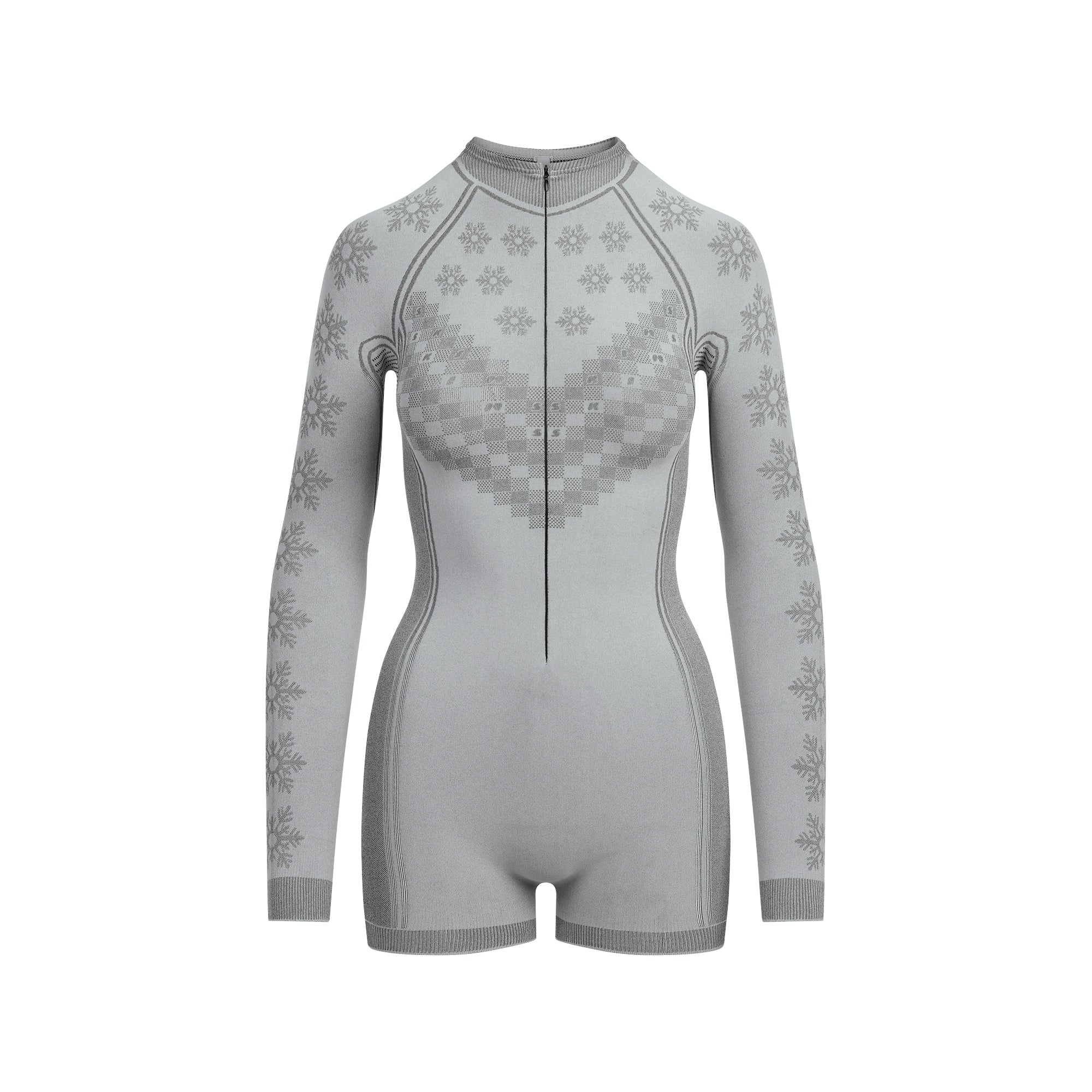 SKIMS FIRST LAYERS HALF ZIP ONESIE | MIRROR WINTER FAIR ISLE - Sneaker Türkiye