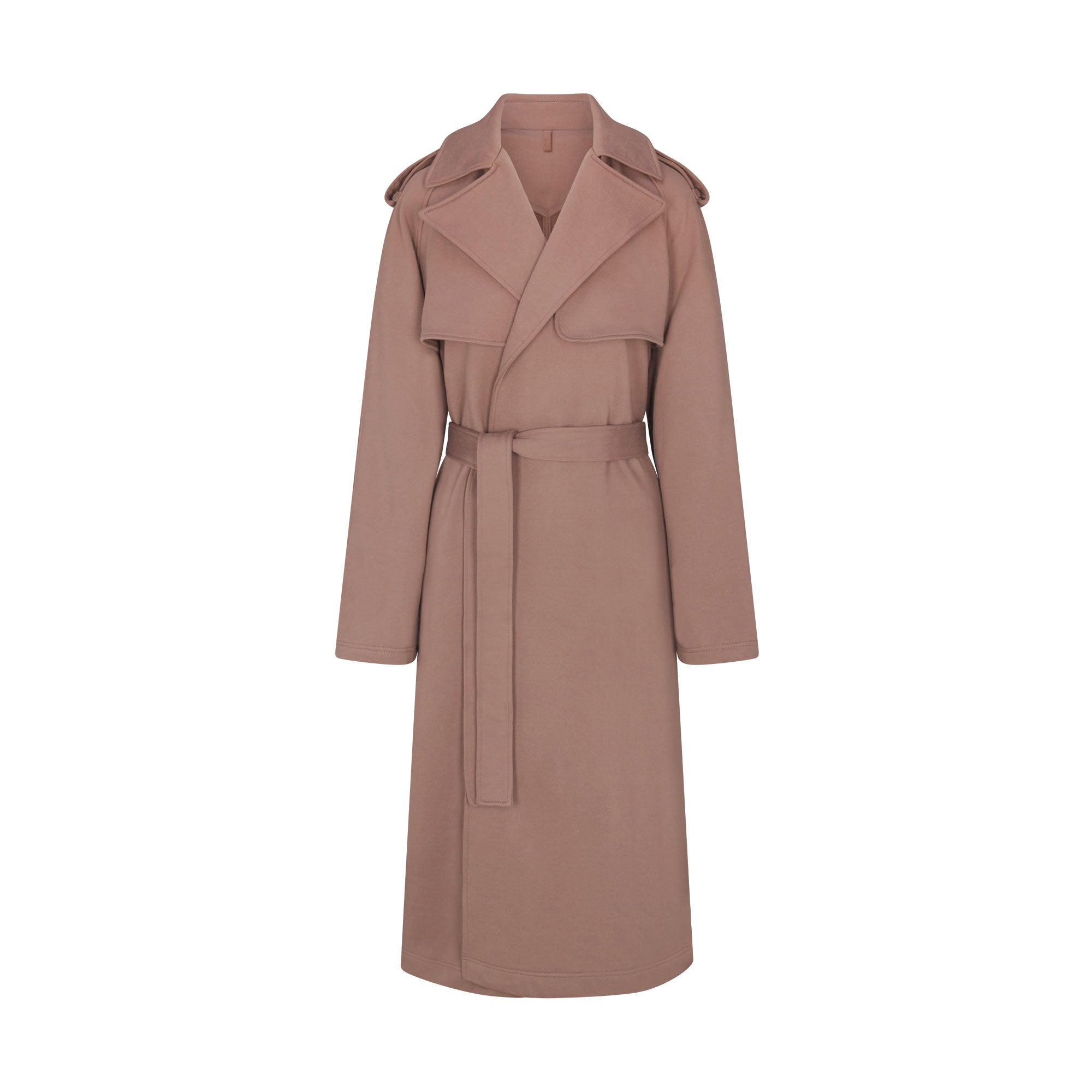 SKIMS BOYFRIEND FLEECE OVERBedenD TRENCH COAT | UMBER - Sneaker Türkiye