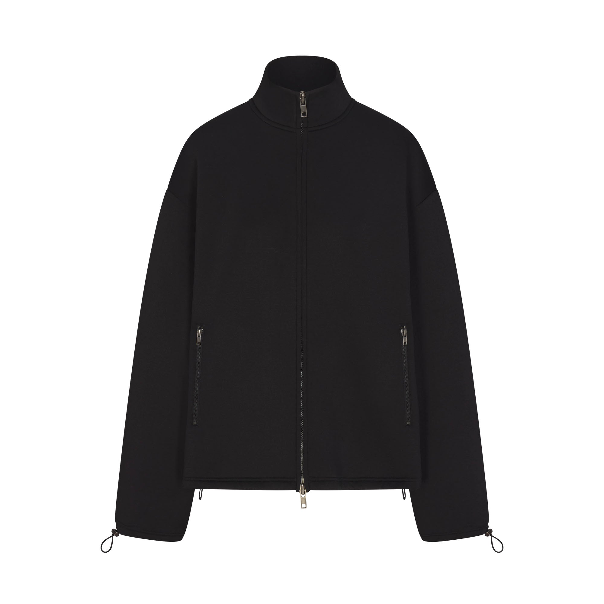 SKIMS NEOPRENE OUTERWEAR OVERBedenD MOCK NECK JACKET | OBSIDIAN - Sneaker Türkiye
