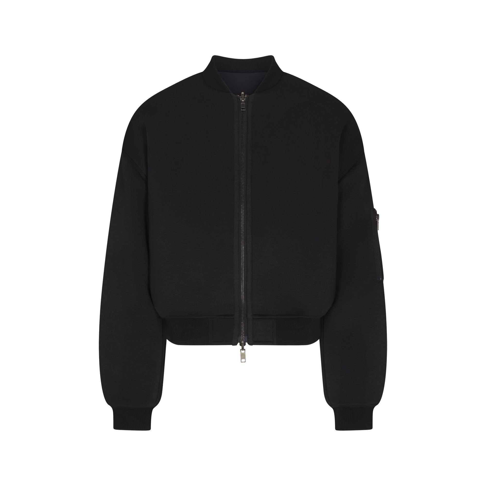 SKIMS NEOPRENE OUTERWEAR REVERSIBLE BOMBER JACKET | OBSIDIAN - Sneaker Türkiye