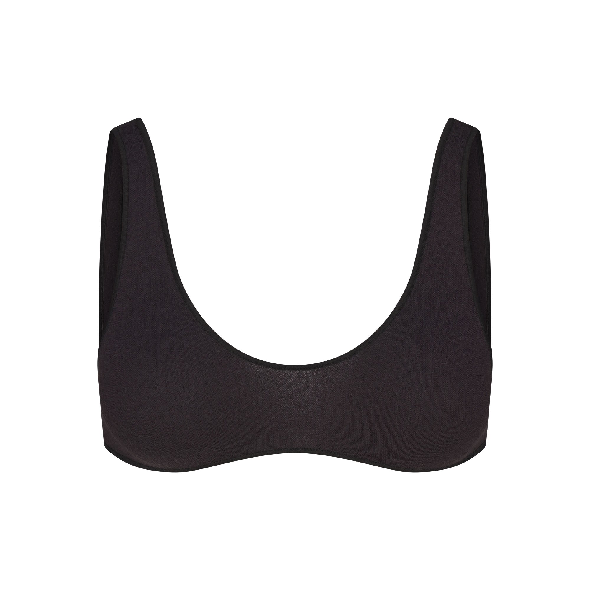 SKIMS WOOL RIB BRALETTE | OBSIDIAN - Sneaker Türkiye