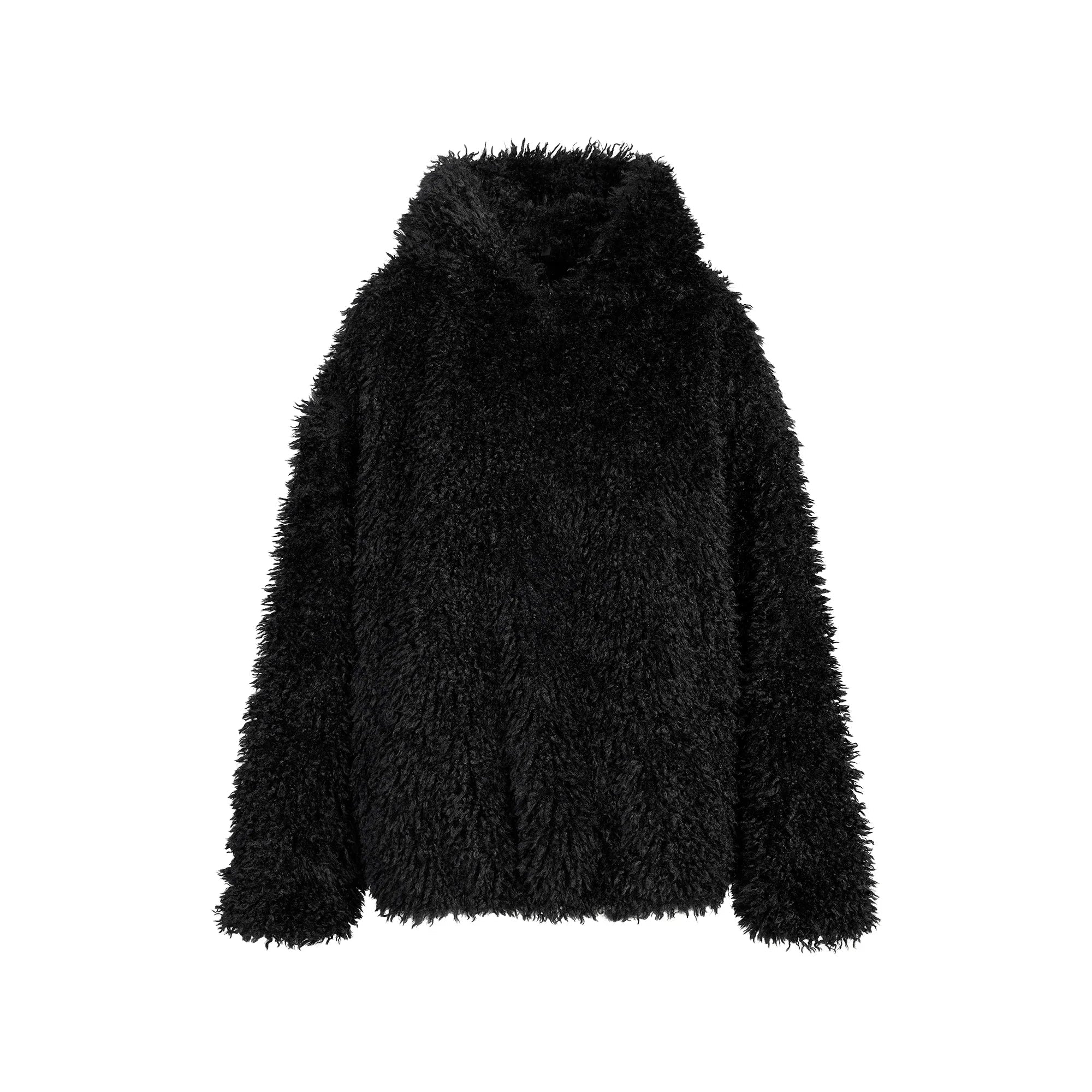 SKIMS FAUX FUR HOODIE | ONYX - Sneaker Türkiye