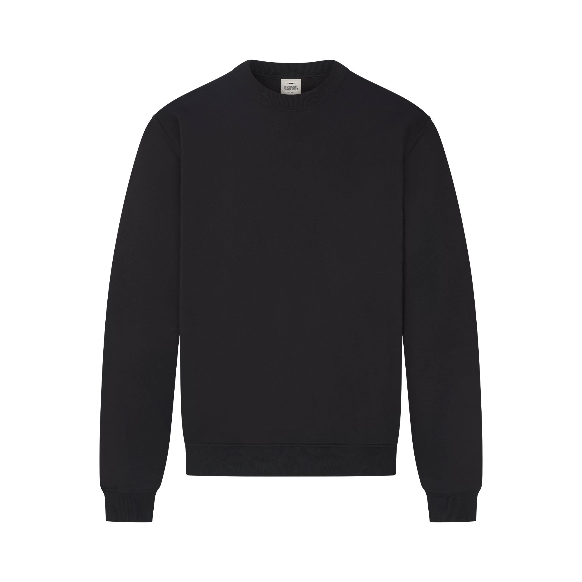 SKIMS FLEECE LOUNGE MENS RELAXED CREWNECK | WASHED ONYX - Sneaker Türkiye