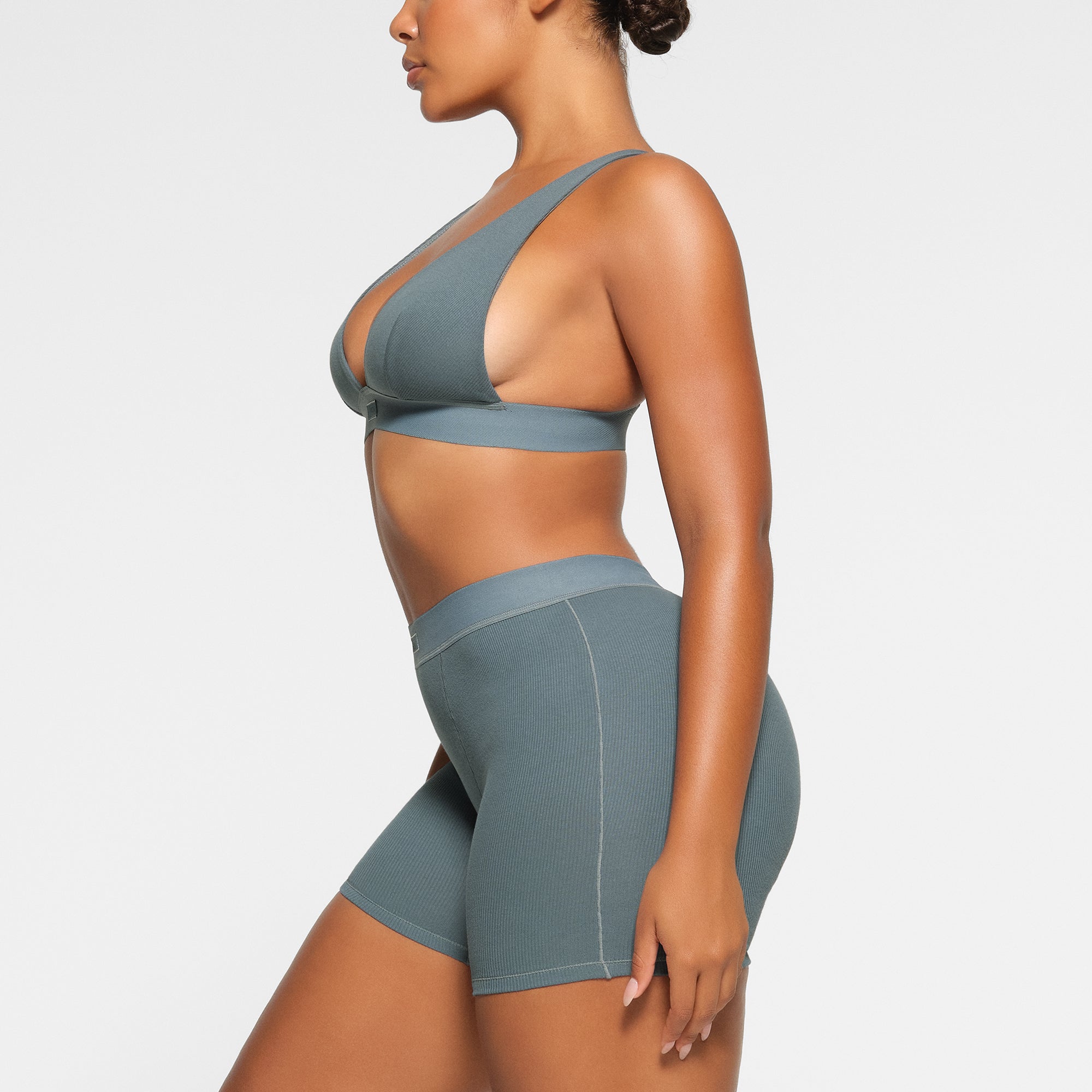 SKIMS COTTON RIB BOXER | KYANITE - Sneaker Türkiye