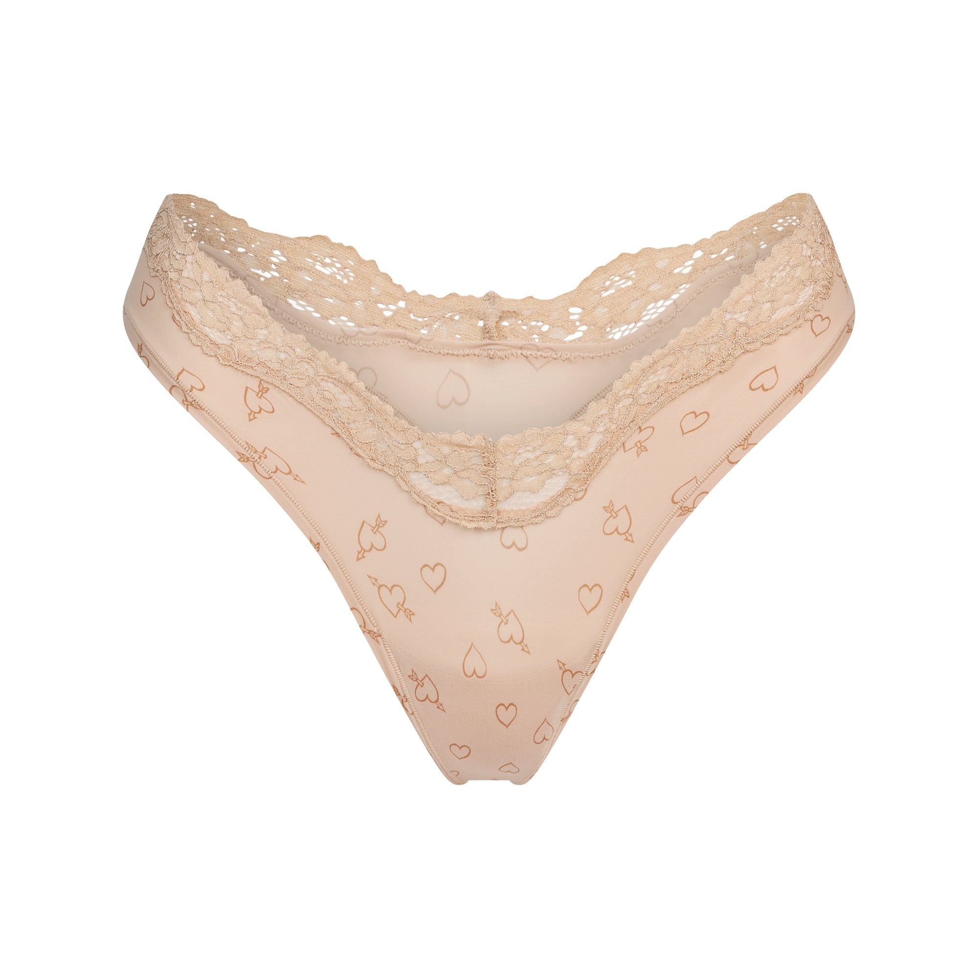 SKIMS FITS EVERYBODY LACE DIPPED THONG | MICA SKETCHED HEARTS - Sneaker Türkiye