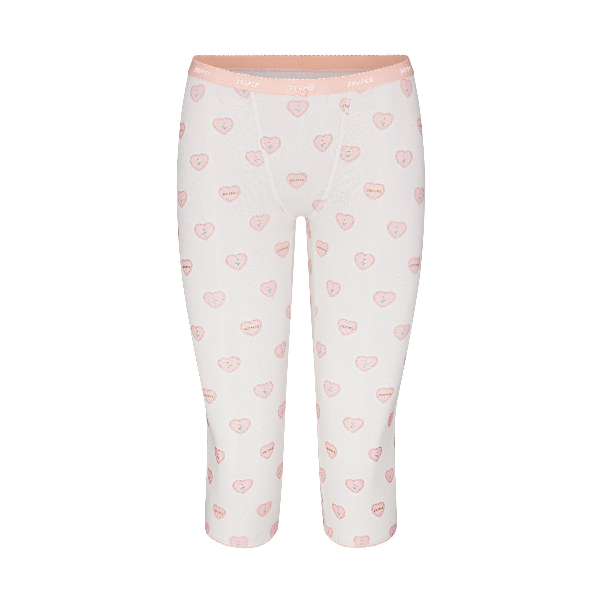 SKIMS LOGO POINTELLE CAPRI | SNOW LACE HEARTS - Sneaker Türkiye