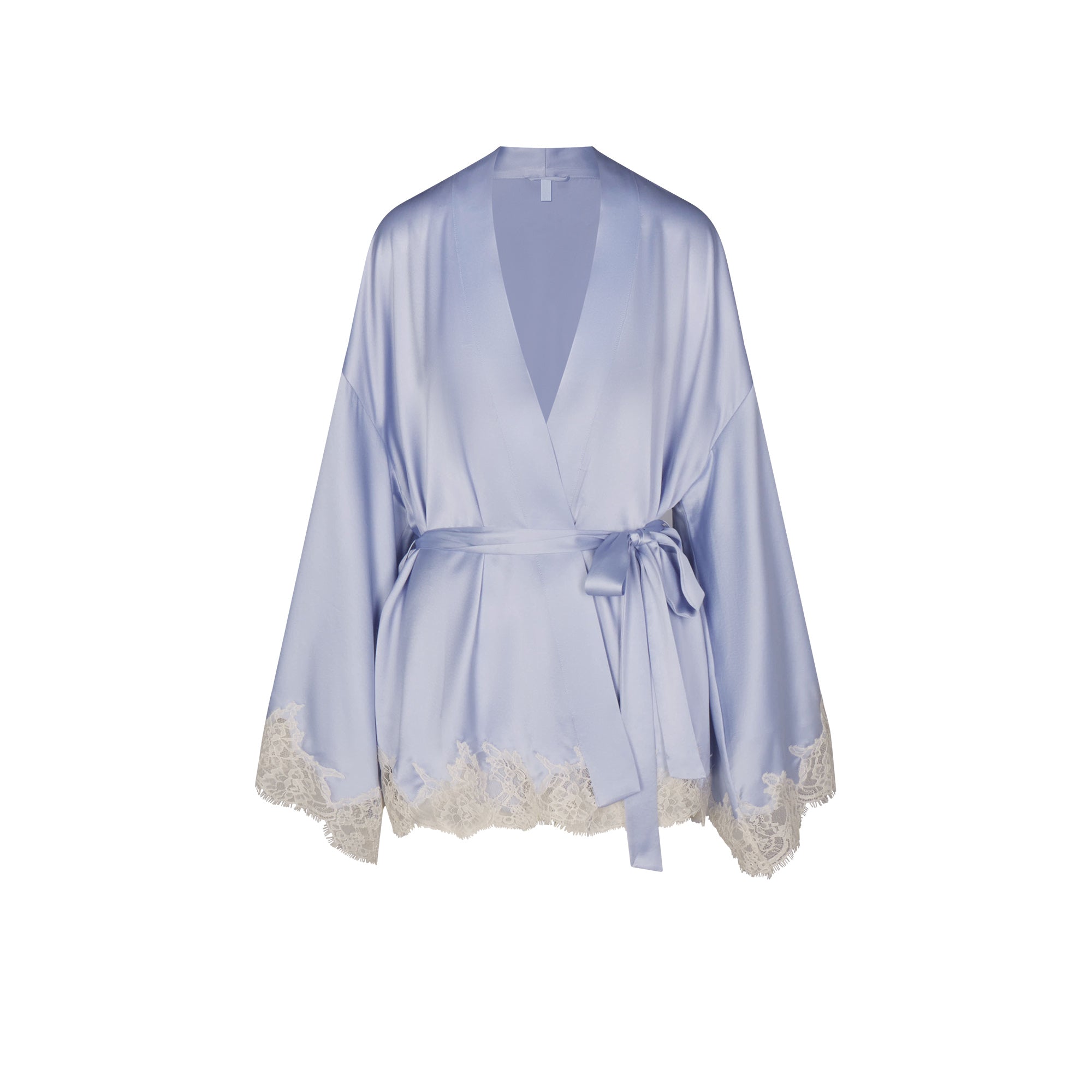SKIMS SILK LACE ROBE | PERIWINKLE CONTRAST - Sneaker Türkiye