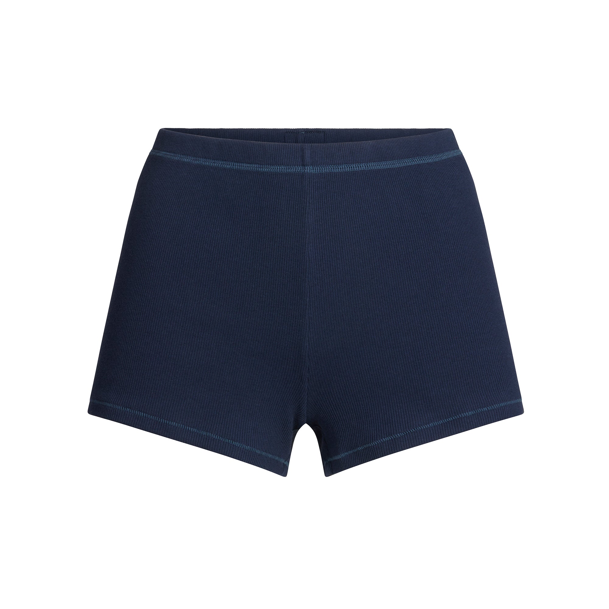 SKIMS COTTON RIB LOOSE SHORT | NAVY - Sneaker Türkiye