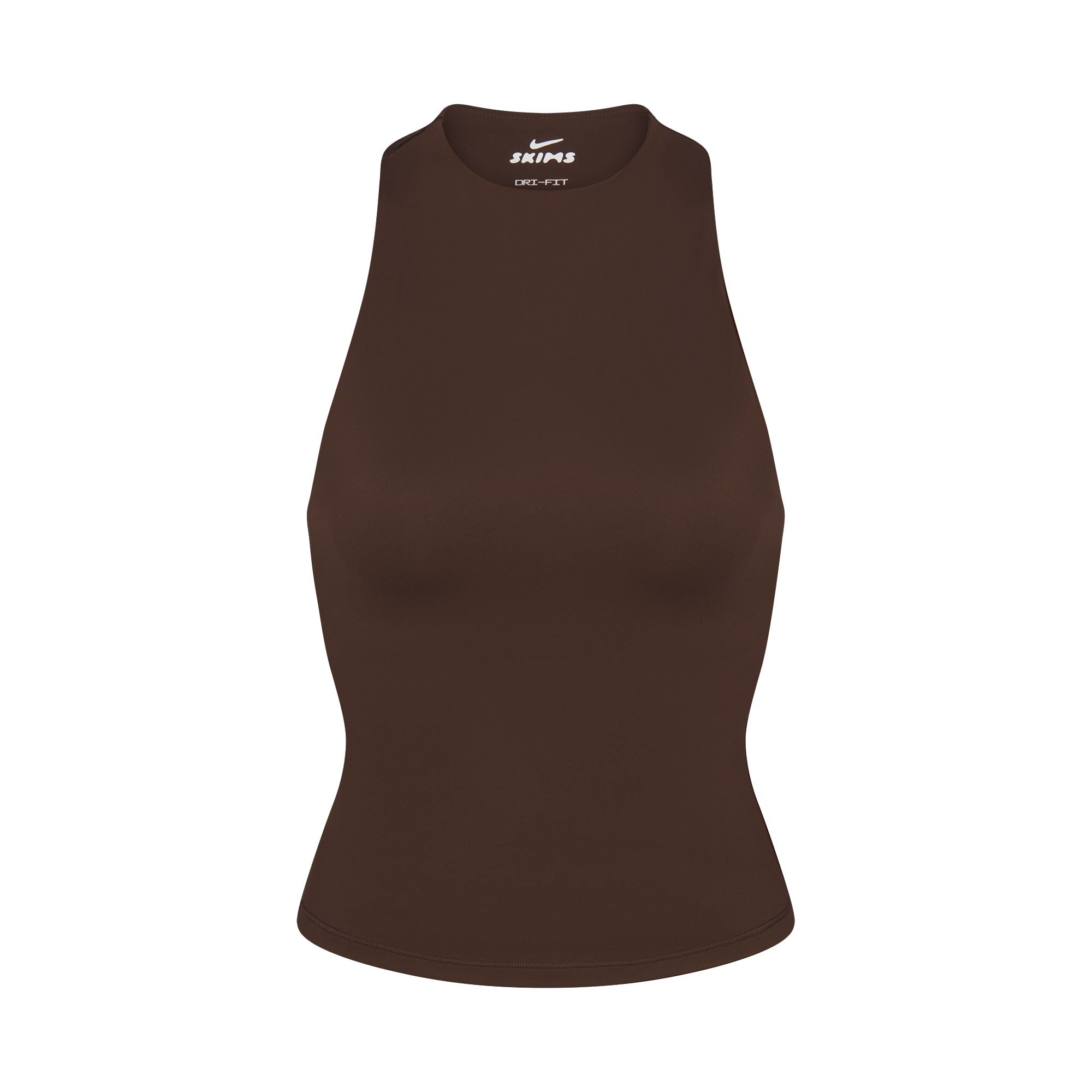 NikeSKIMS MATTE MOCK NECK RACER TANK | DARK SEPIA - Sneaker Türkiye