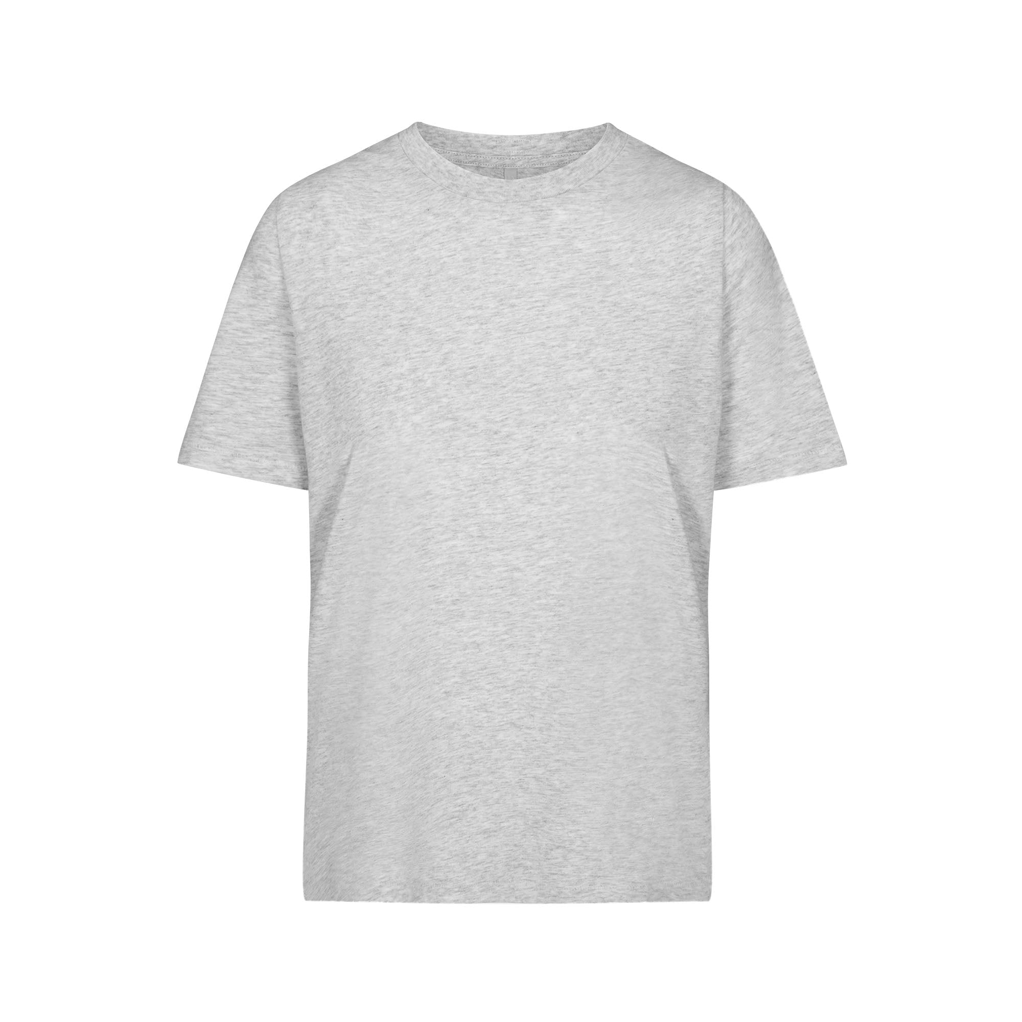 SKIMS RELAXED TEES T-SHIRT | LIGHT HEATHER GREY - Sneaker Türkiye