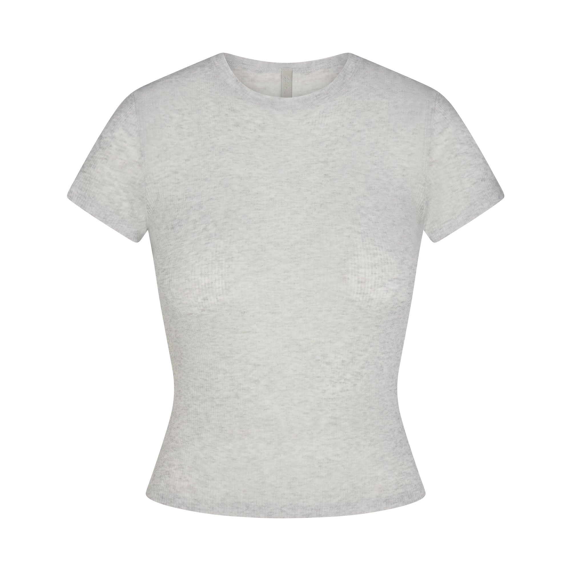 SKIMS SHEER RIB T-SHIRT | LIGHT HEATHER GREY - Sneaker Türkiye