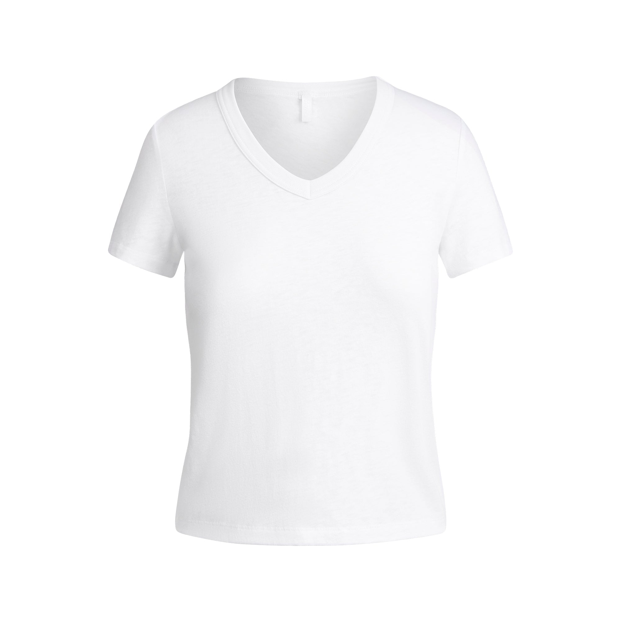 SKIMS WORN IN JERSEY BABY V NECK TEE | SNOW - Sneaker Türkiye