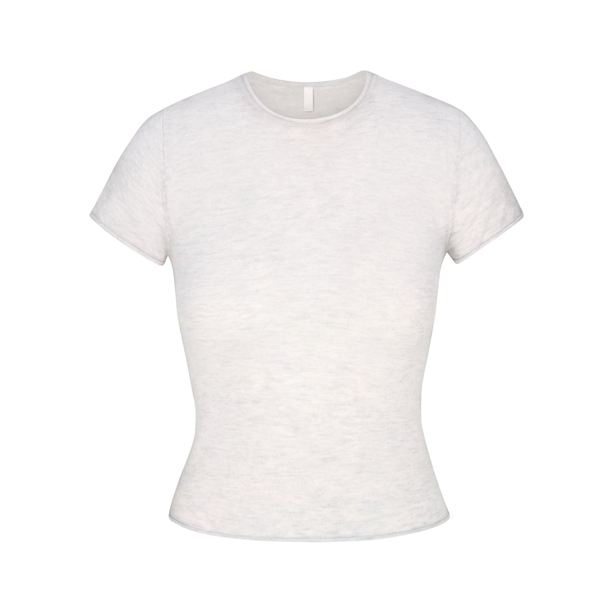 SKIMS FEATHERWEIGHT CASHMERE TEE | LIGHT HEATHER GREY - Sneaker Türkiye