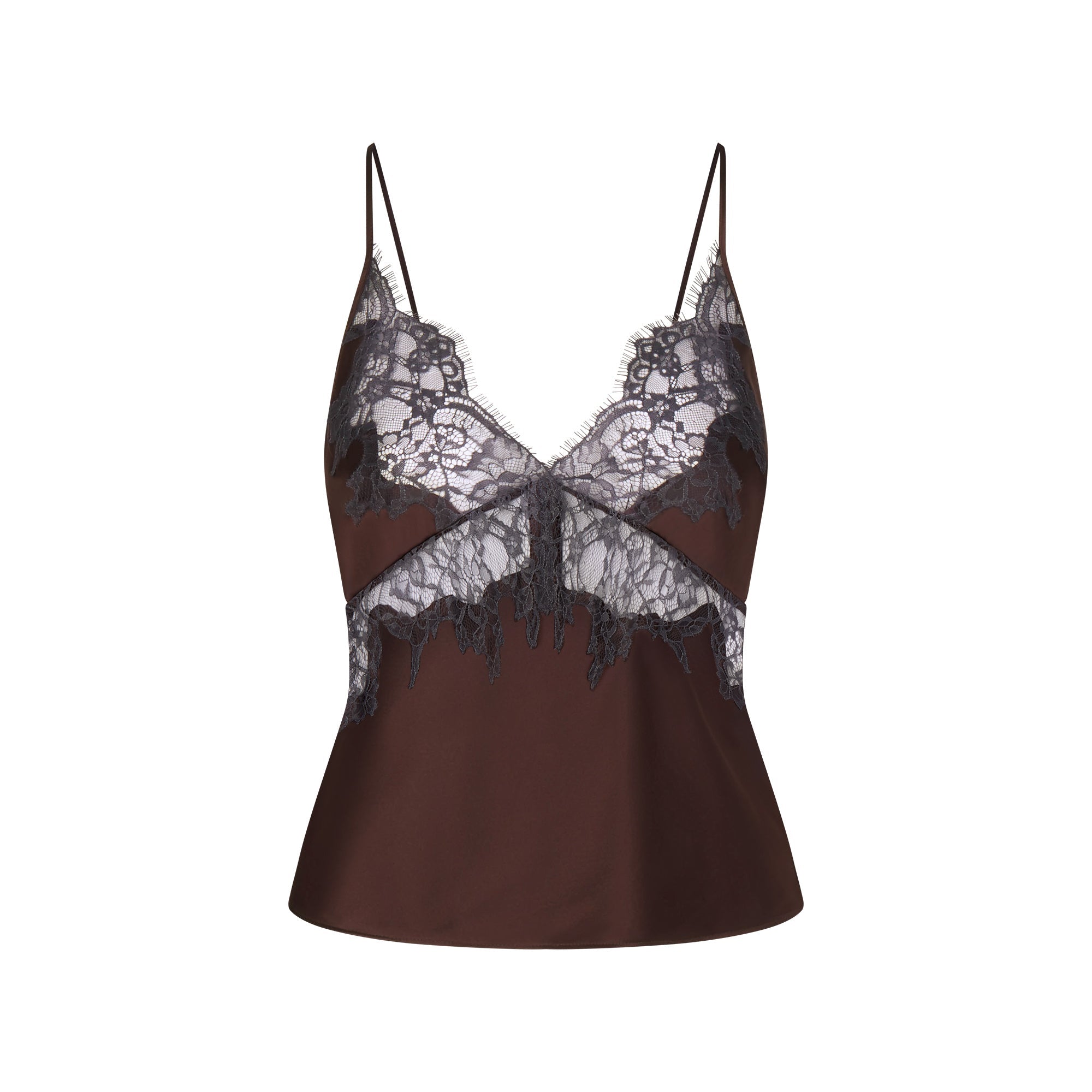 SKIMS SILK LACE CAMI | ESPRESSO CONTRAST - Sneaker Türkiye