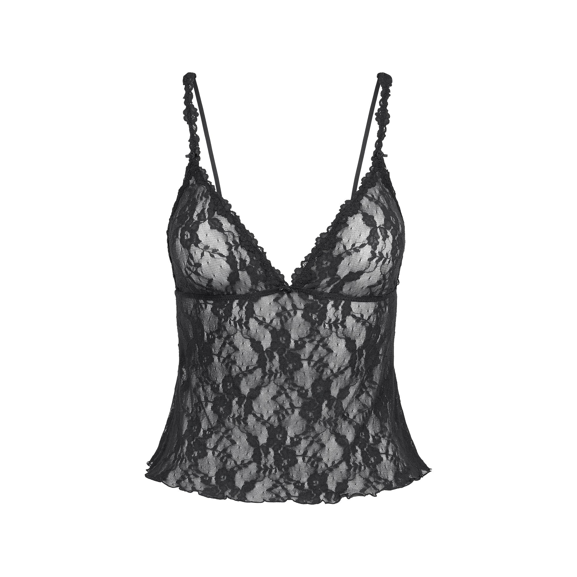 SKIMS STRETCH LACE TRIANGLE CAMI AND SHORT SET | SOOT - Sneaker Türkiye