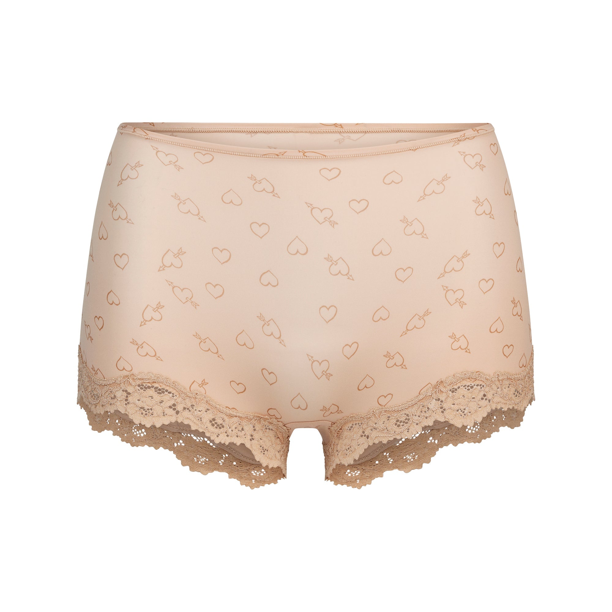 SKIMS FITS EVERYBODY LACE TRIANGLE CAMI AND BOY SHORT SET | MICA SKETCHED HEARTS - Sneaker Türkiye