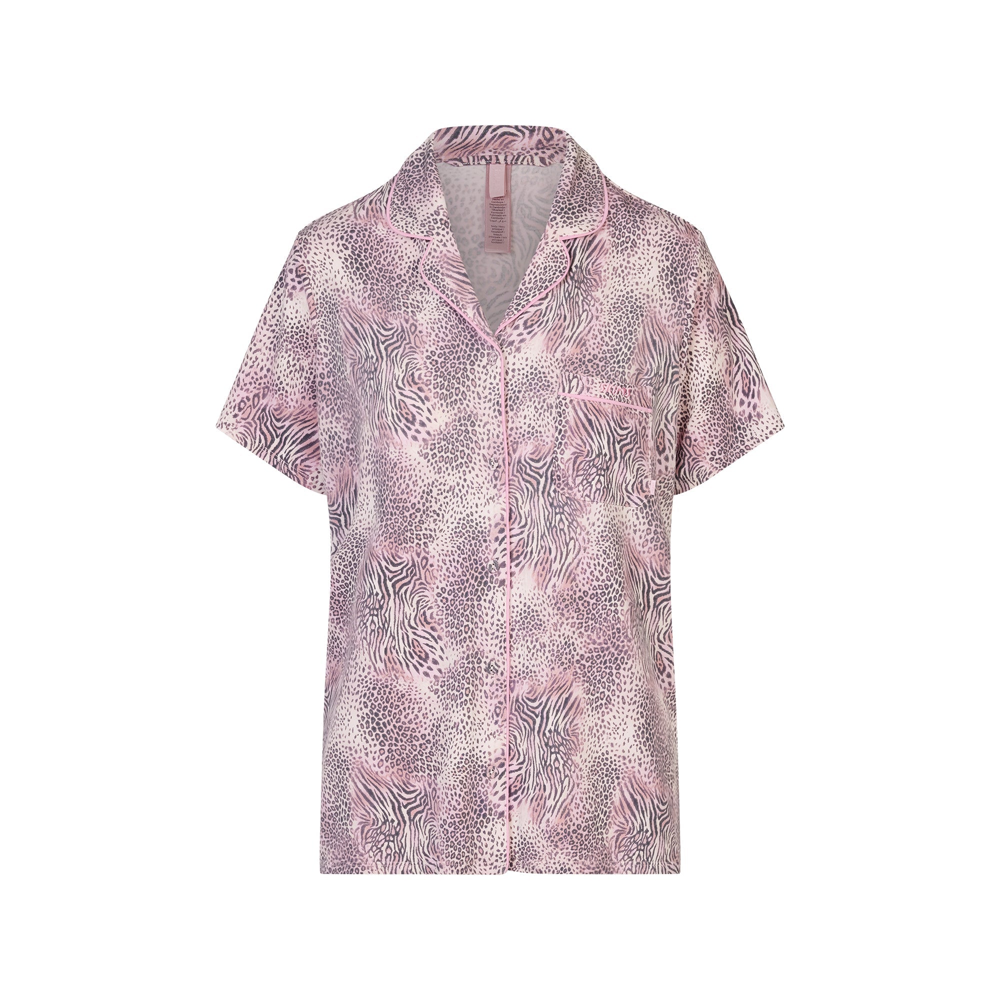 SKIMS SLEEP SHORT SLEEVE BUTTON UP SET | BLOOM MINI MULTI ANIMAL - Sneaker Türkiye