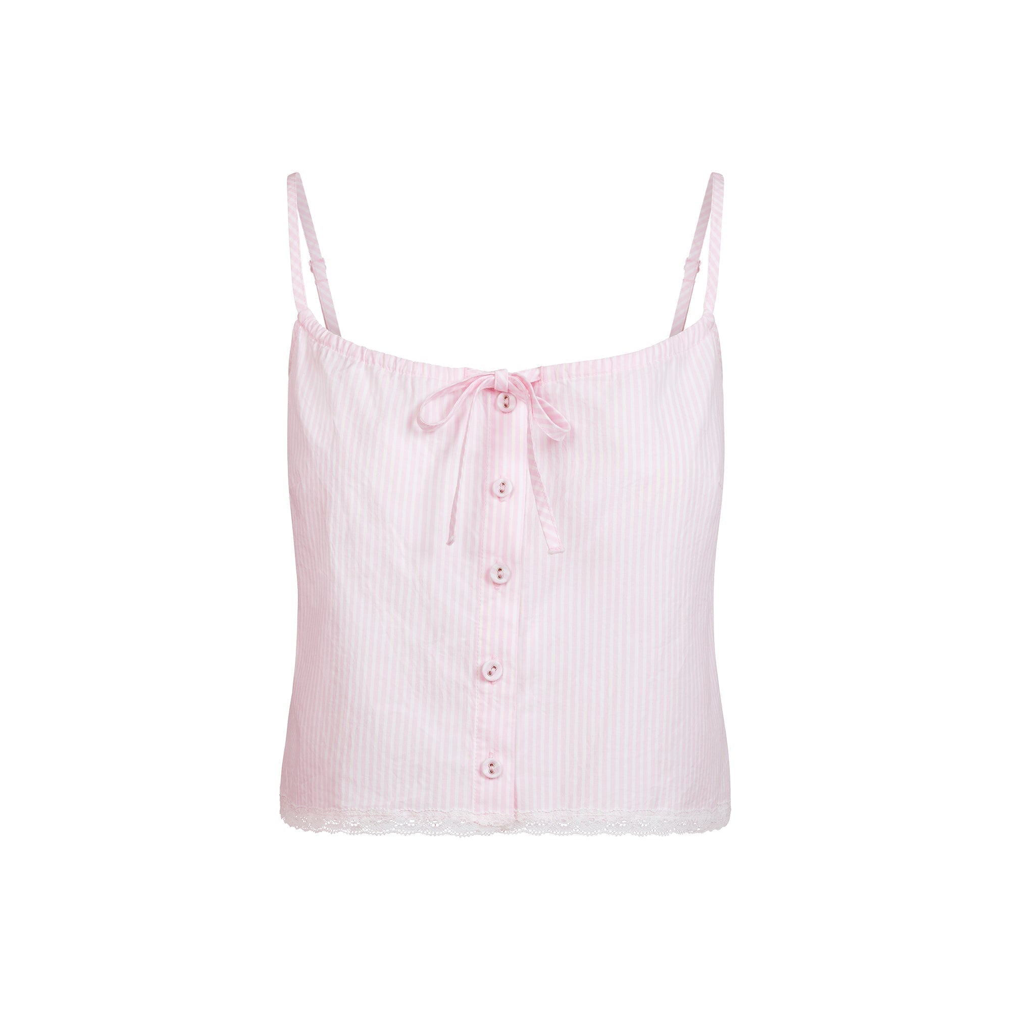 SKIMS COTTON POPLIN SLEEP CAMI | CHERRY BLOSSOM STRIPE - Sneaker Türkiye