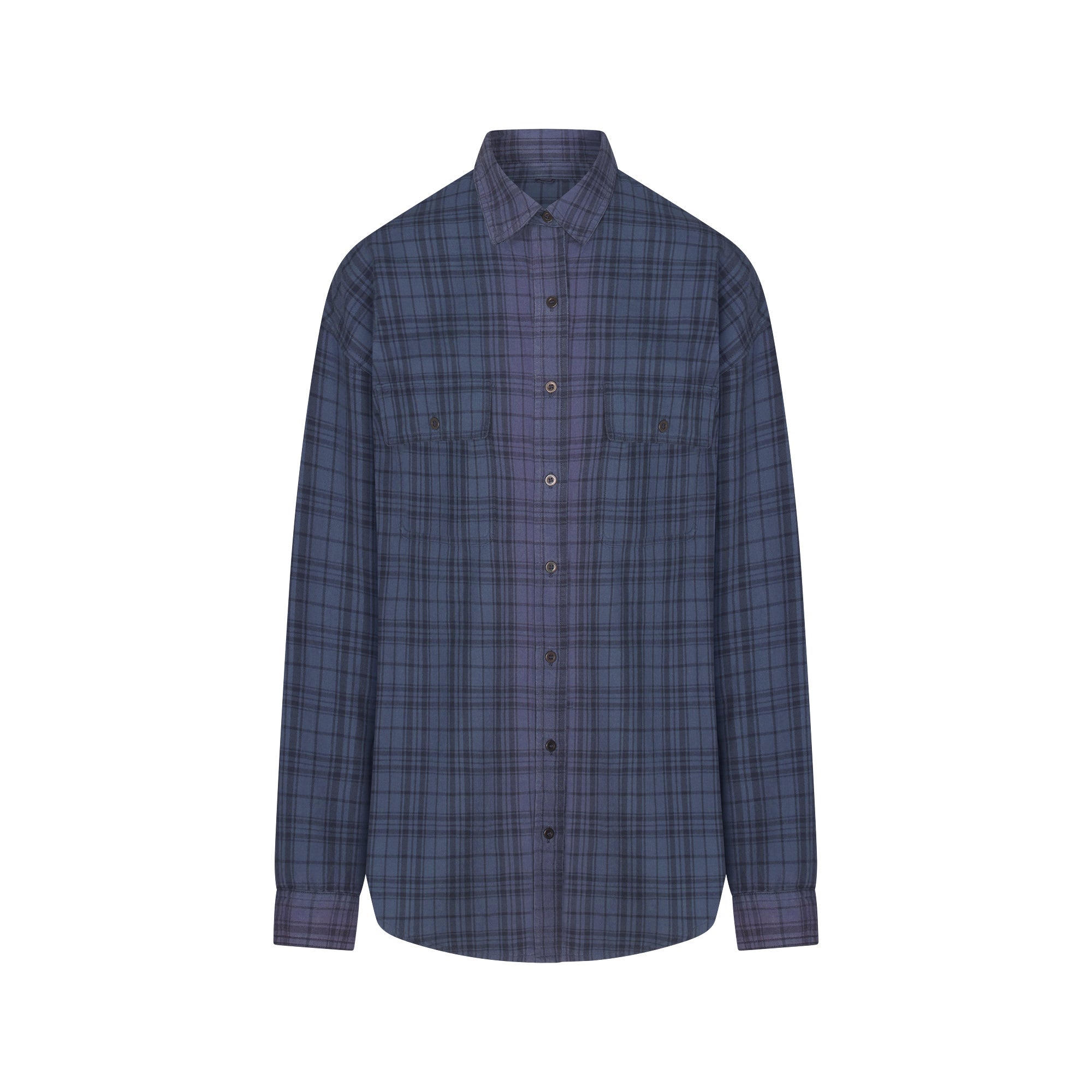 SKIMS WASHED FLANNEL OVERBedenD SHIRT | GRAPHITE PLAID - Sneaker Türkiye